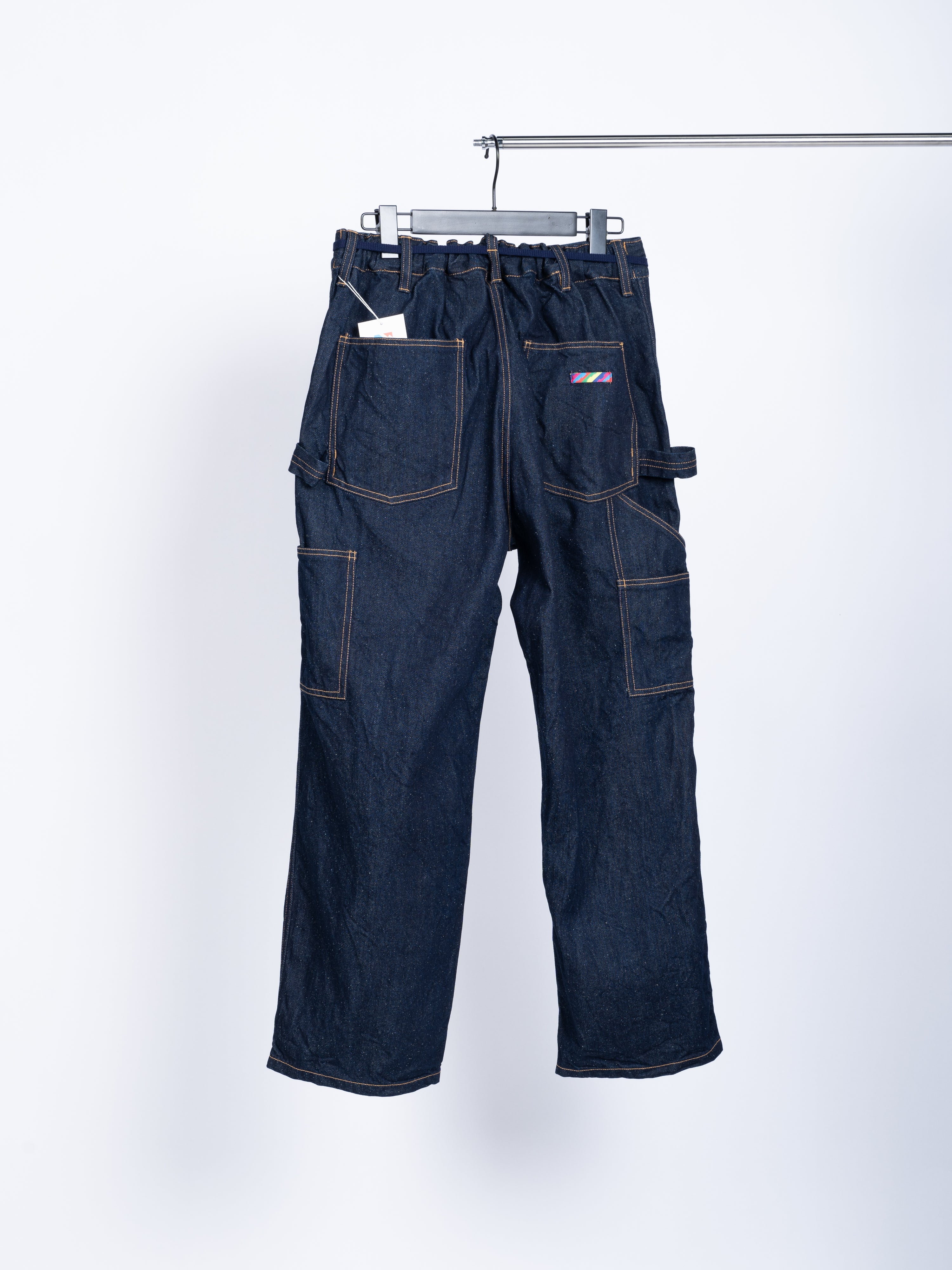 is-ness Silk Denim Painter Pants (Indigo)