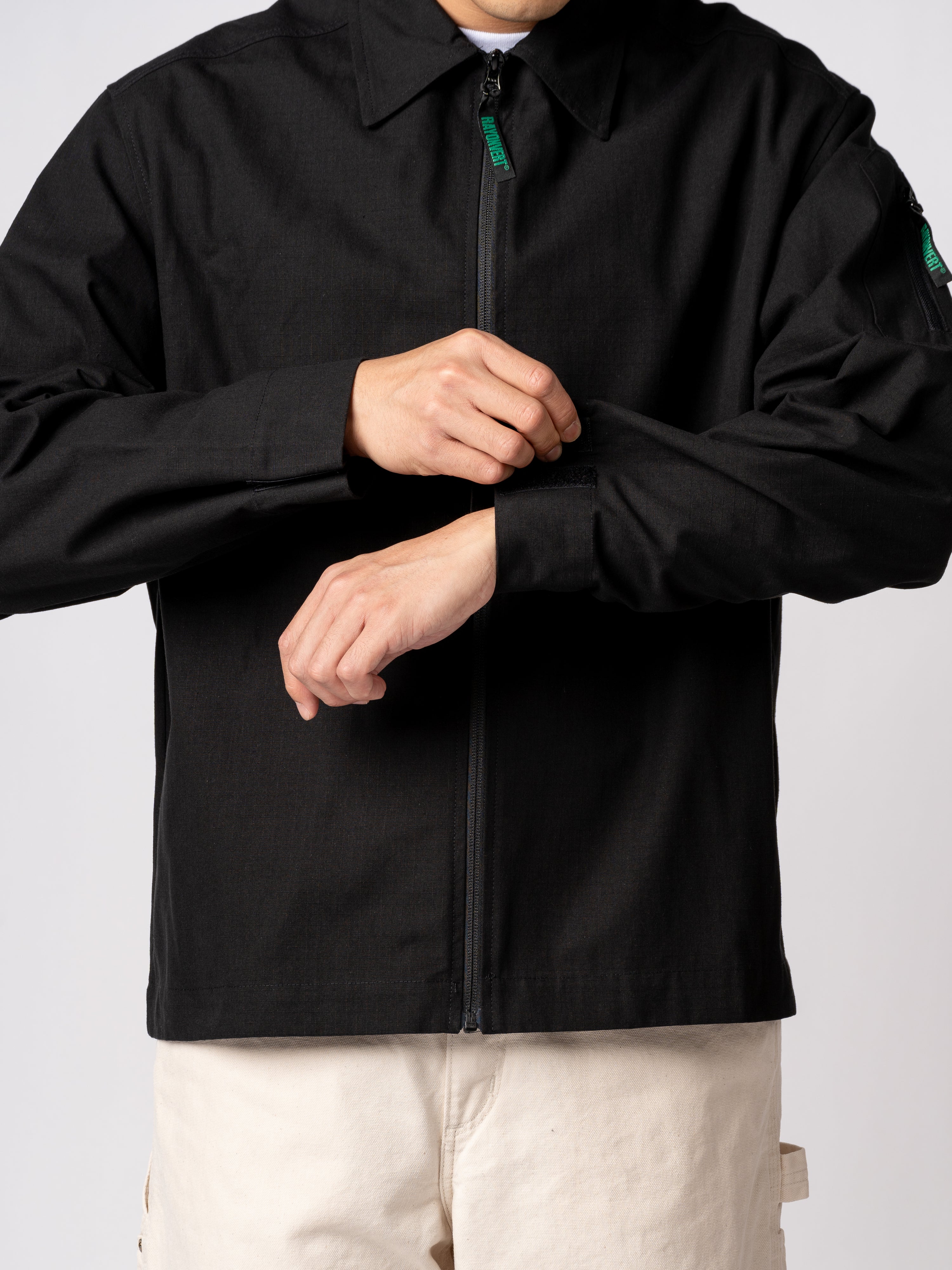 RAYON VERT Guido L/S Shirt (Black)