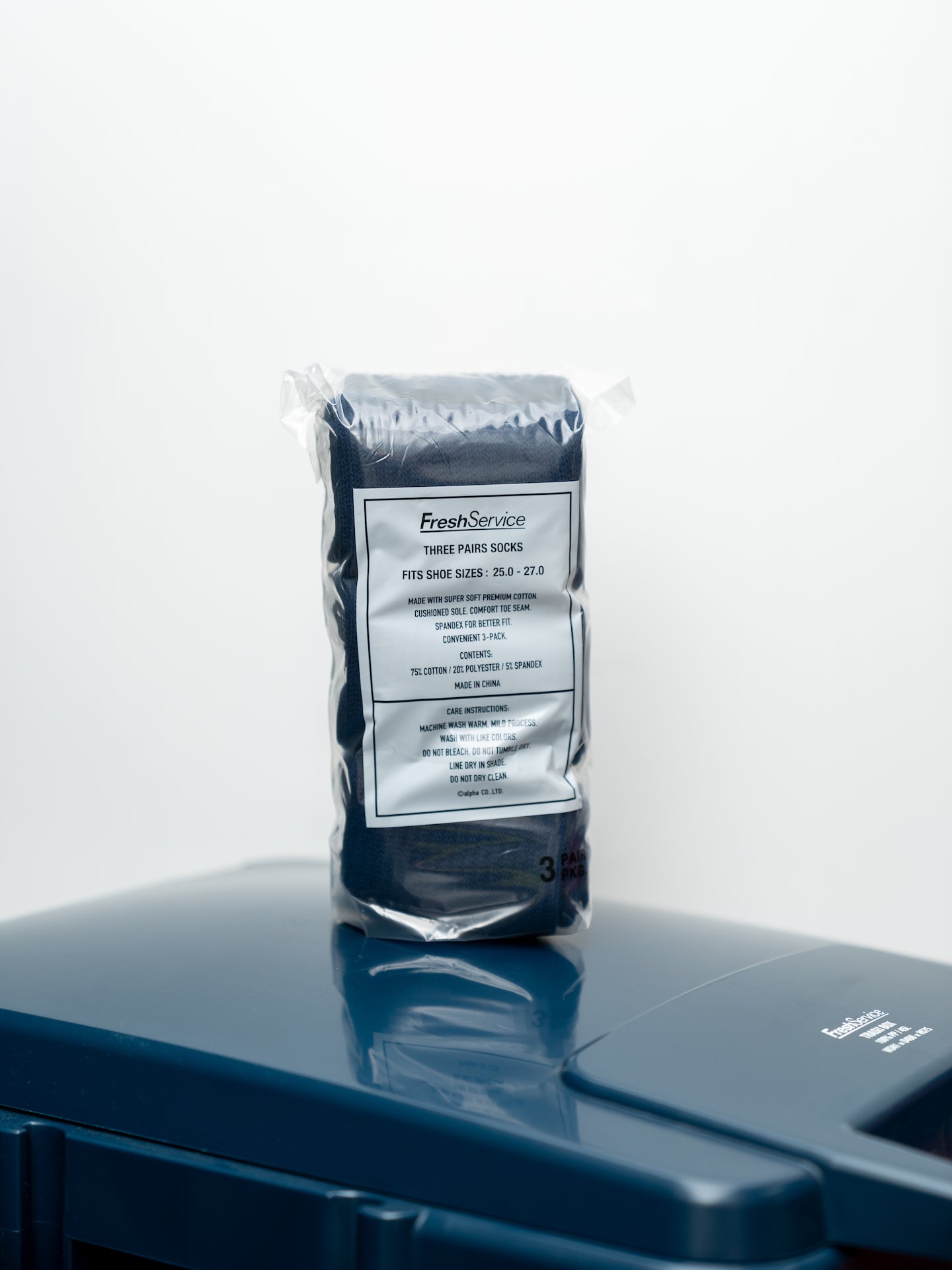 FreshService Original 3-Pack Socks (Navy)