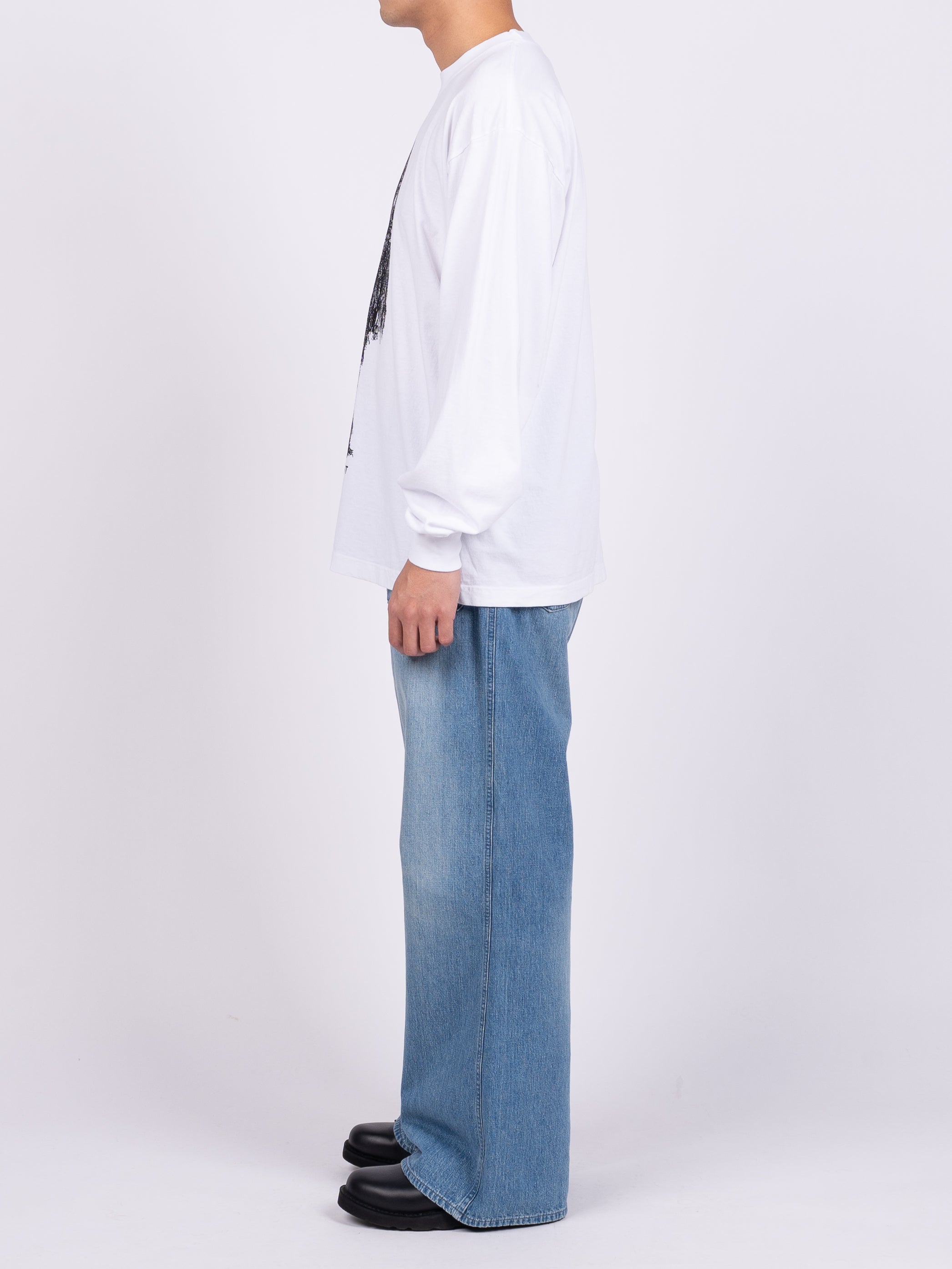 RAMPS Cloak L/S T-Shirt (White)