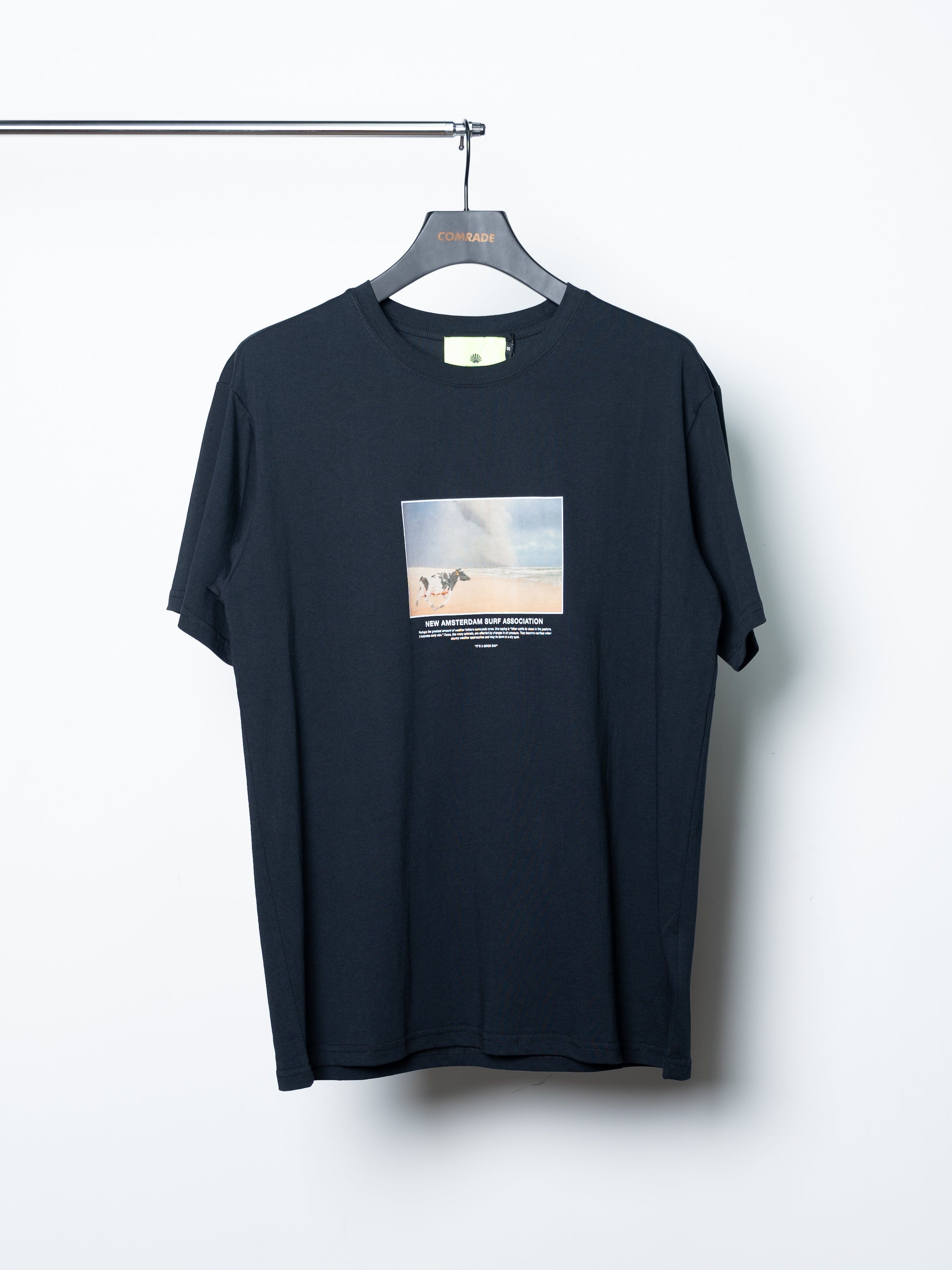 New Amsterdam Surf Association Cow Tee (Black)