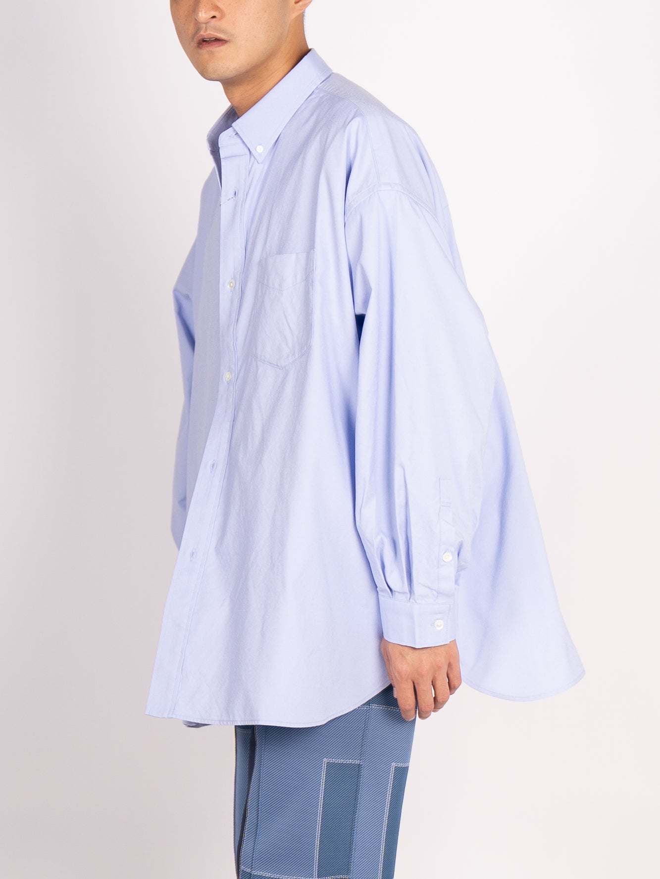 FreshService Dry Oxford Corporate L/S B.D. Shirt (Blue 