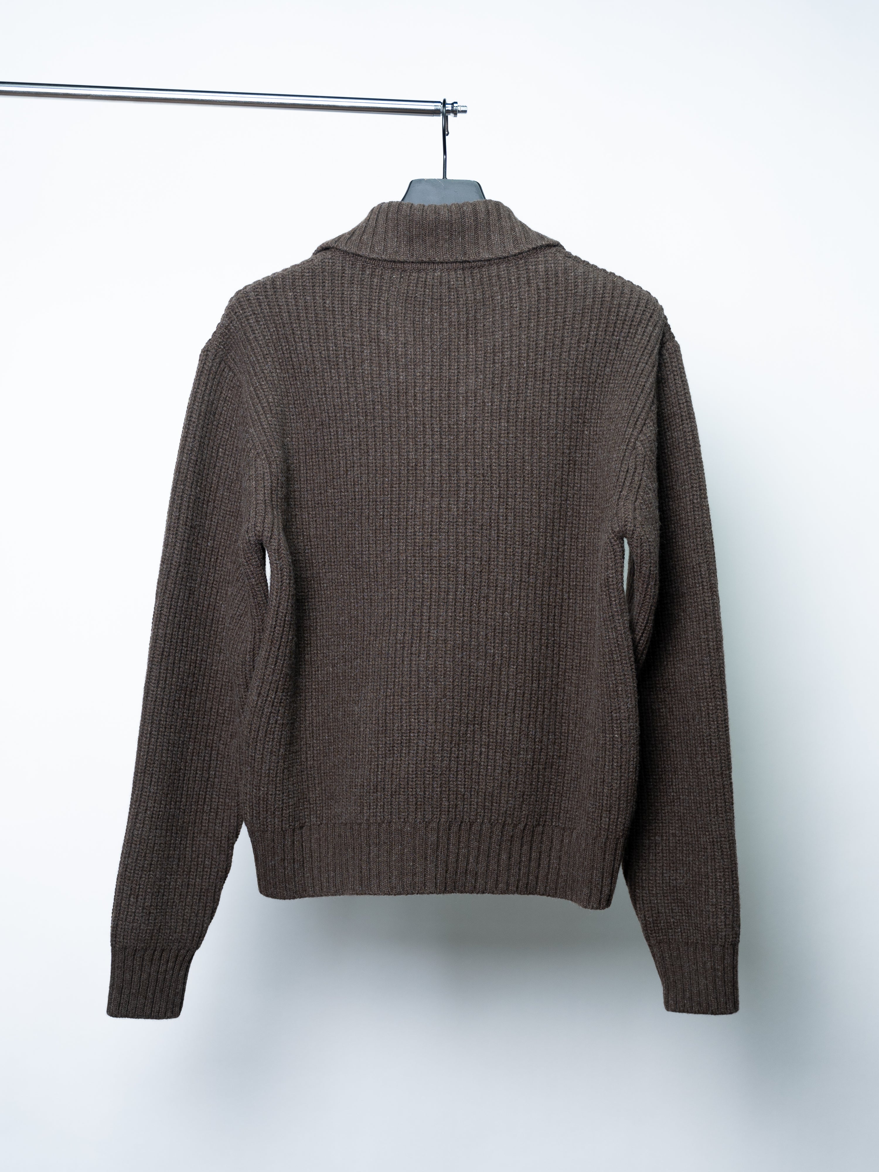 mfpen Collar Sweater (Dark Brown)