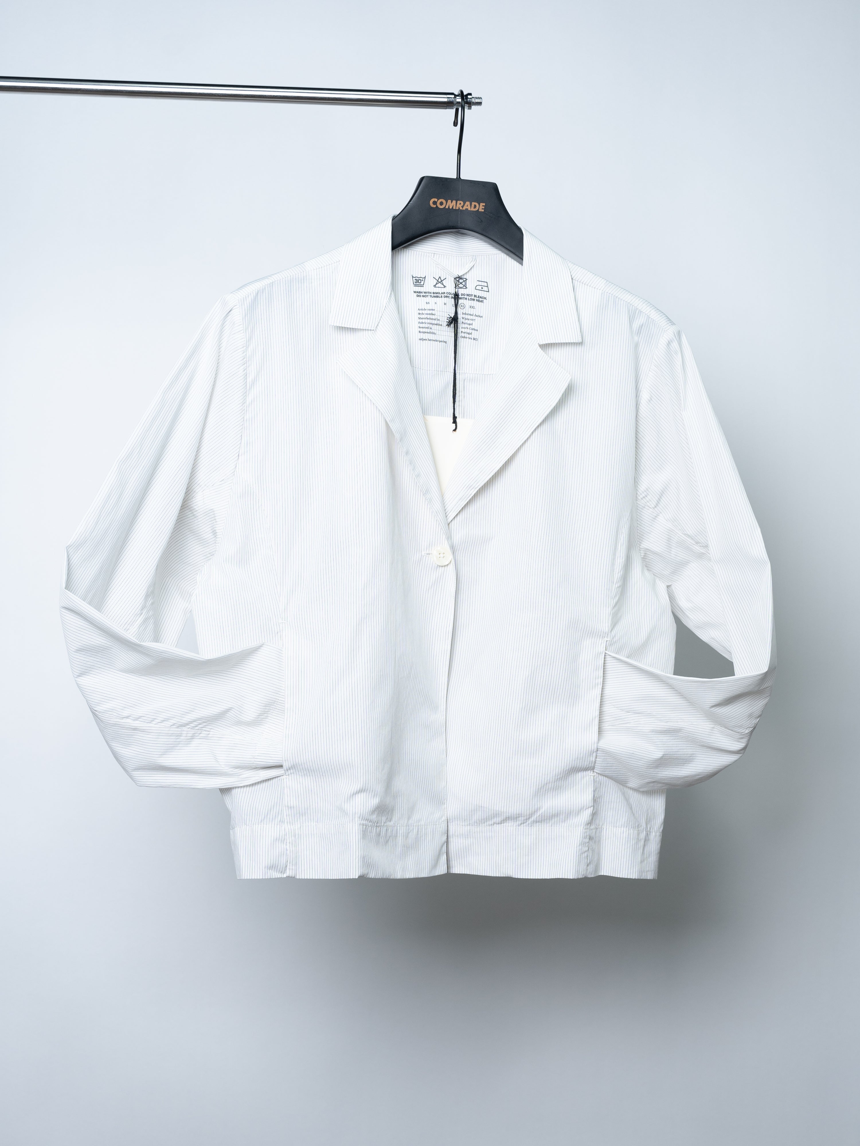 mfpen Informal Jacket (White Mini Stripe)