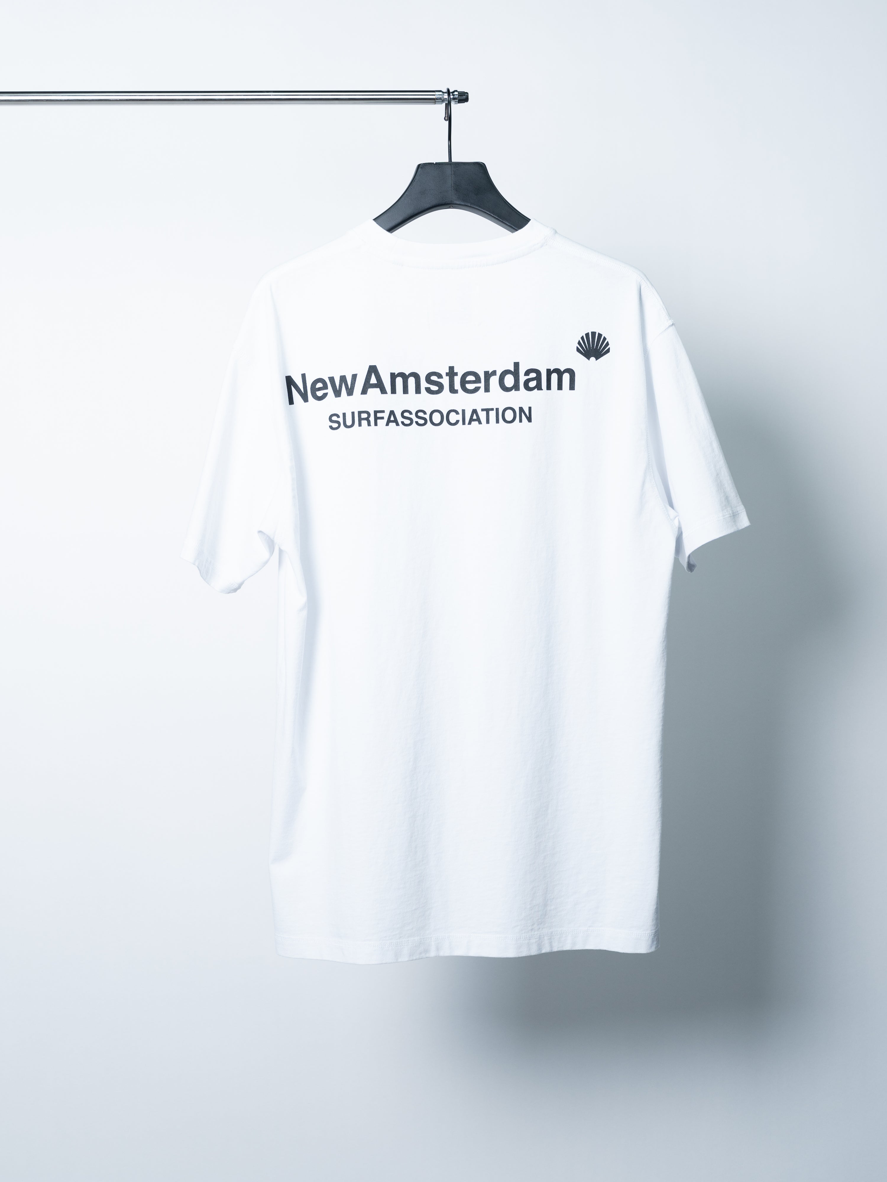 New Amsterdam Surf Association Logo Tee (White/Black)