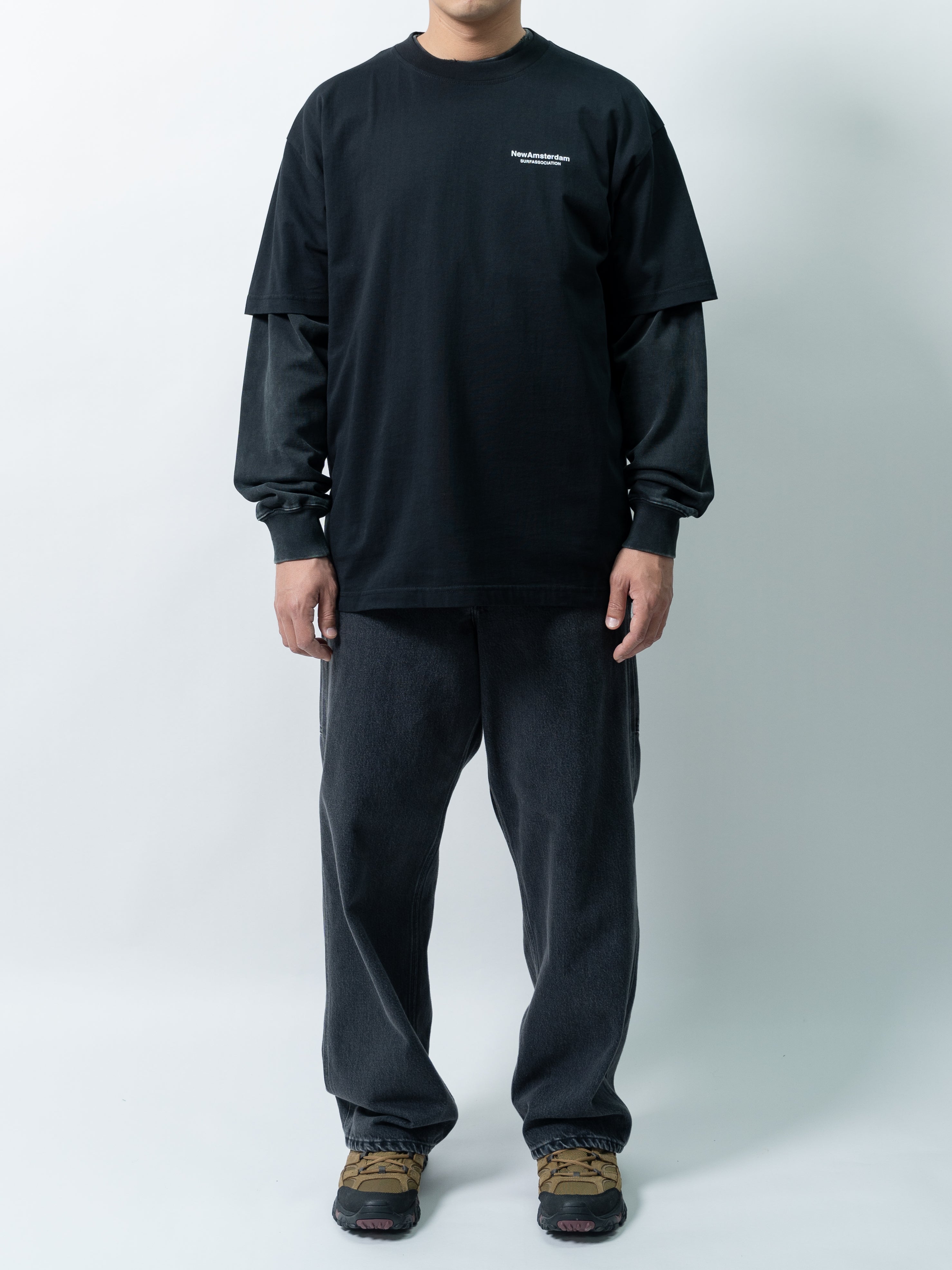 New Amsterdam Surf Association Oyster Tee (Black)