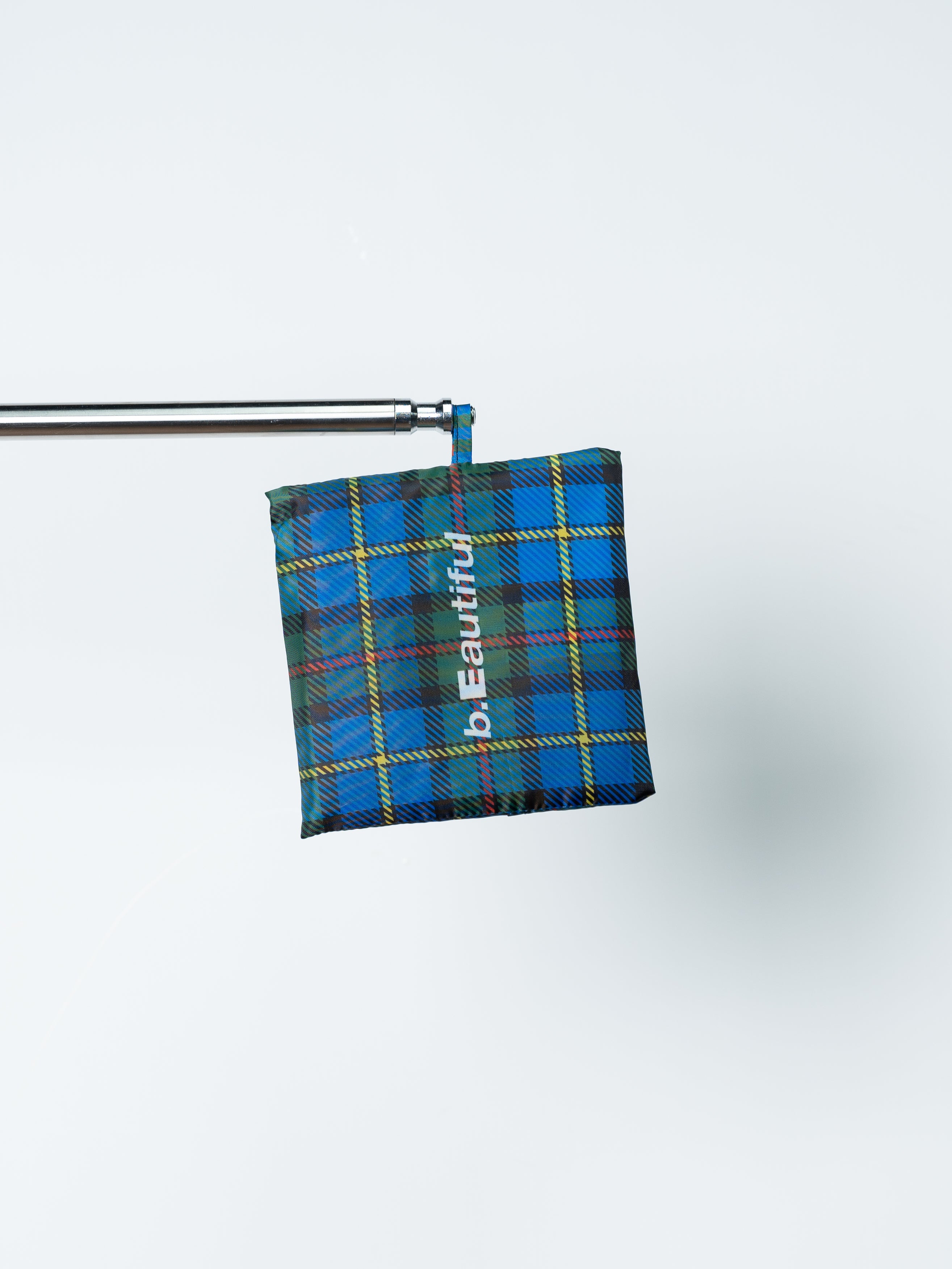 b.Eautiful MacLeod Tartan XL Reusable Bag (Blue/ Green)