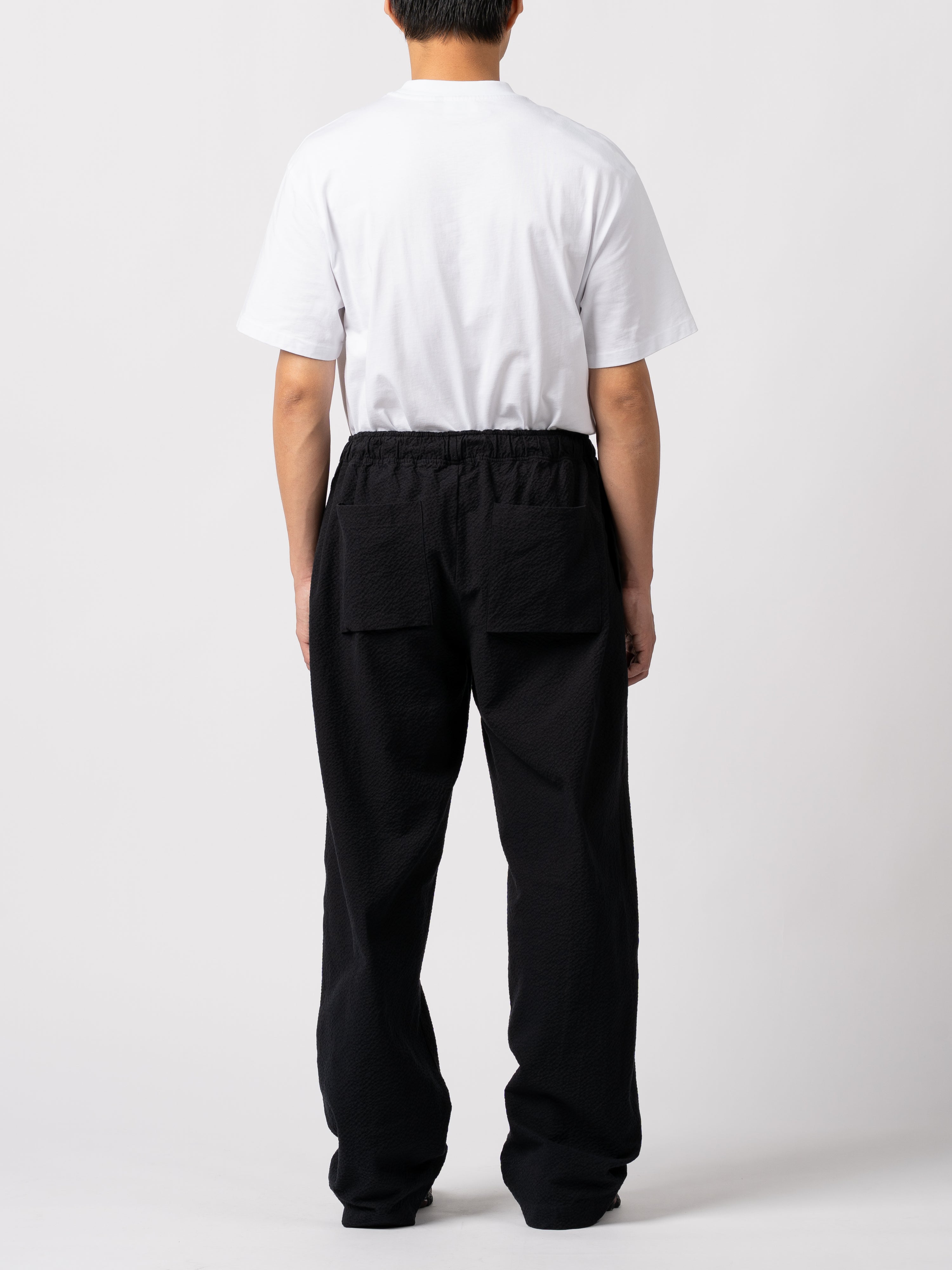 mfpen Easy Trousers (Black Seersucker)