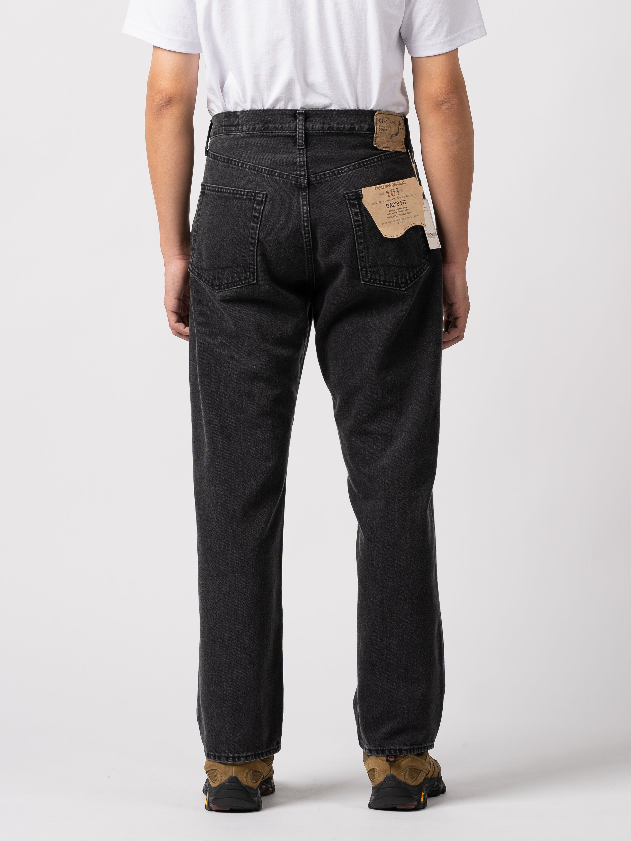 orSlow 101 Dad's Fit Denim Pants (Black Denim Stone)