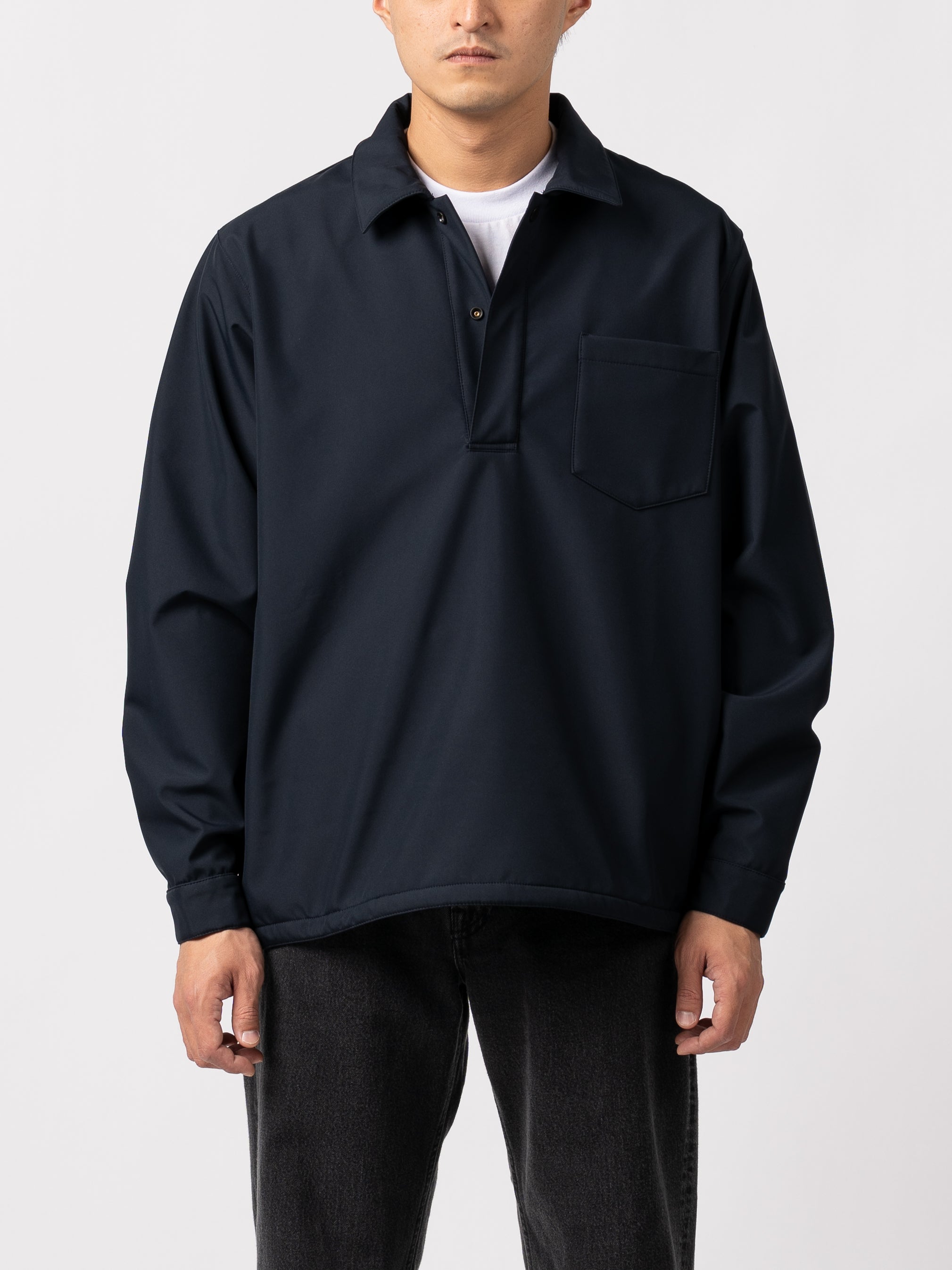 GR10K Pullover Windstopper Overshirt (Blue Navy) | COMRADEHK