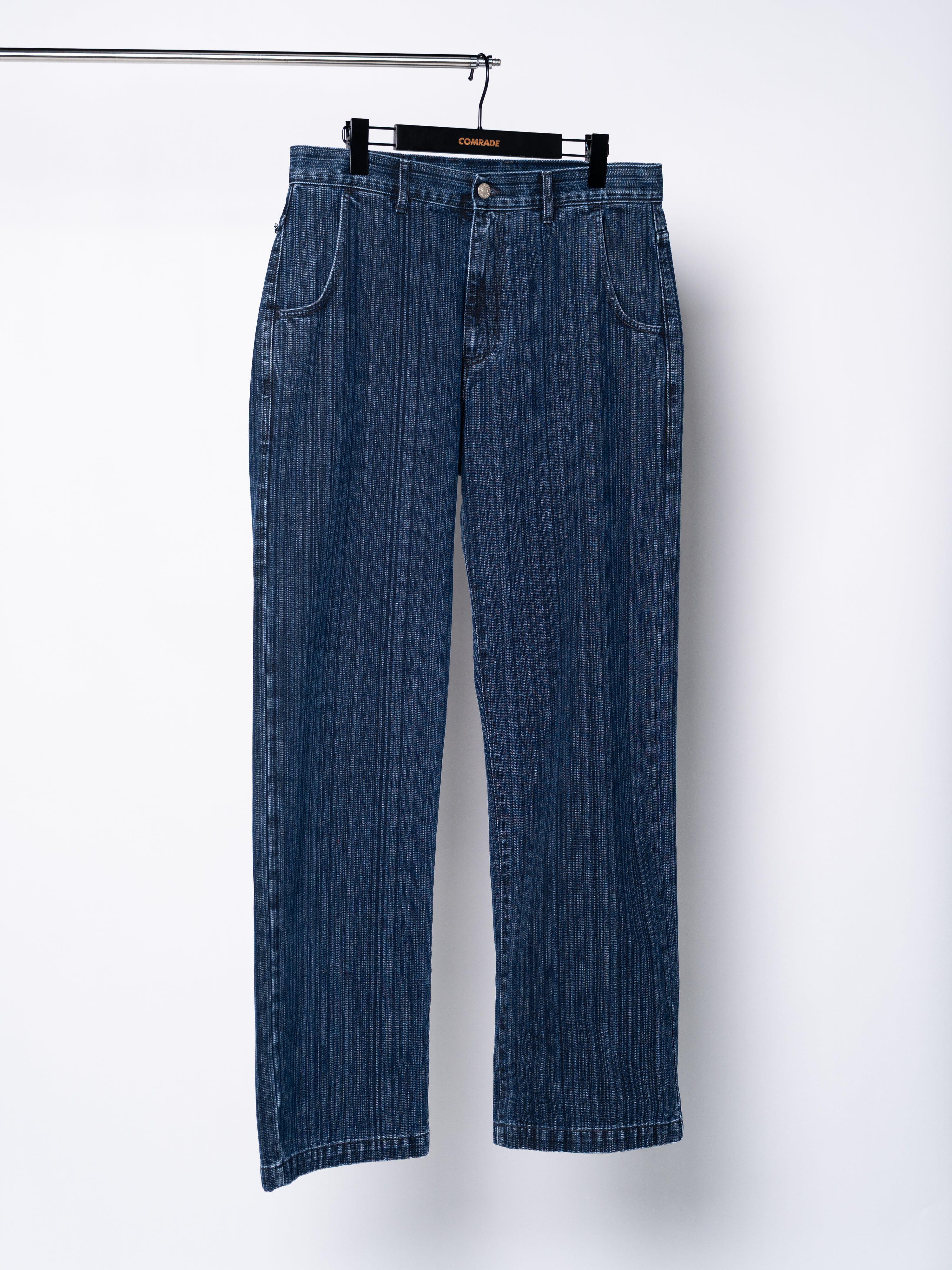 mfpen Straight Cut Jeans (Blue Stripe)