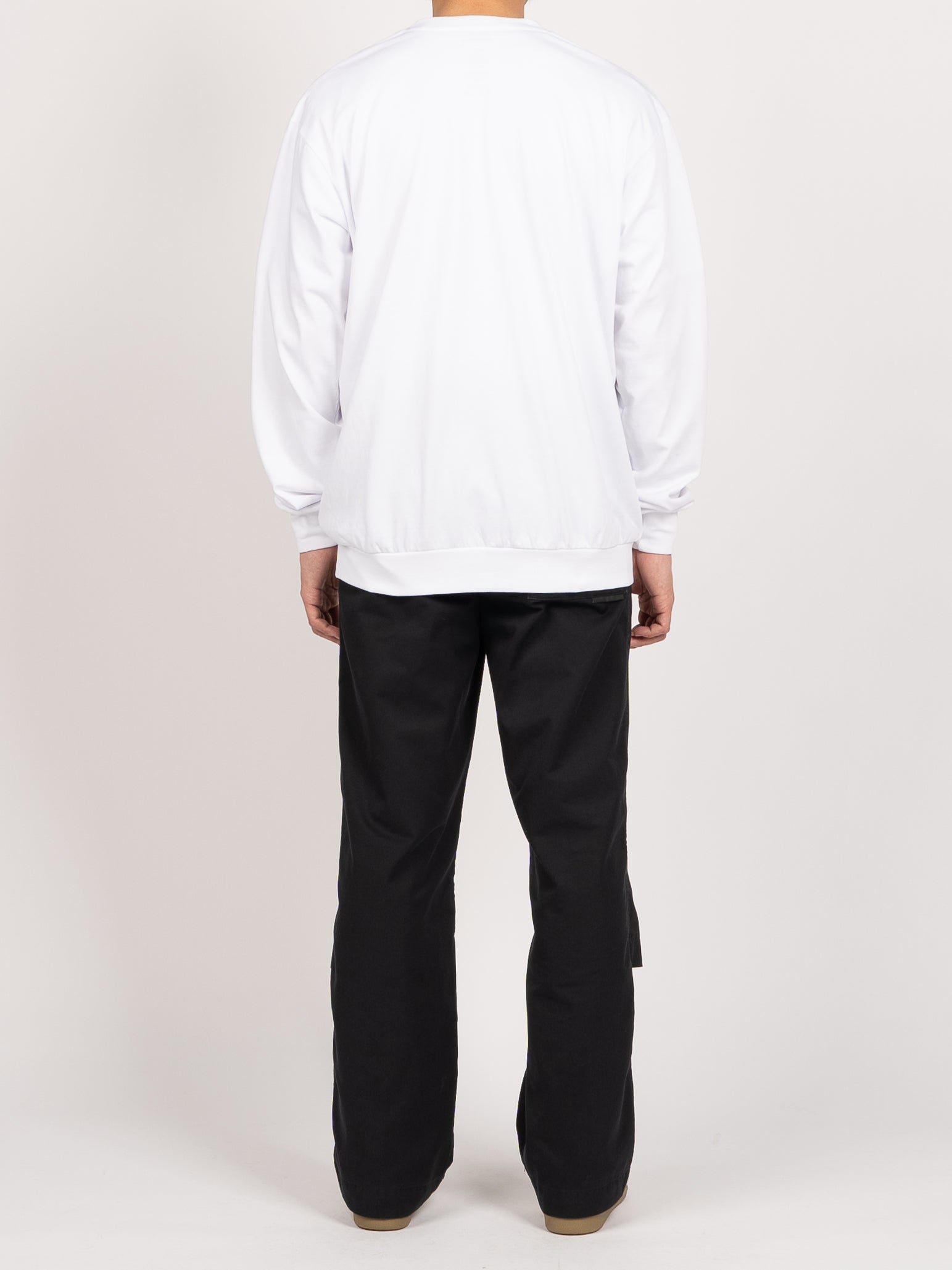 FreshService Sport Double Jersey Dry Tech L/S Crew Neck Tee (White)