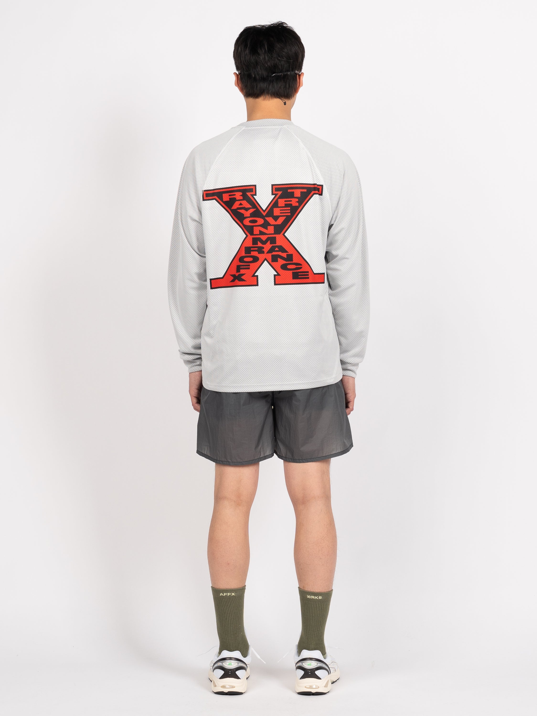 RAYON VERT Graphene LS Shirt (Grid Grey)