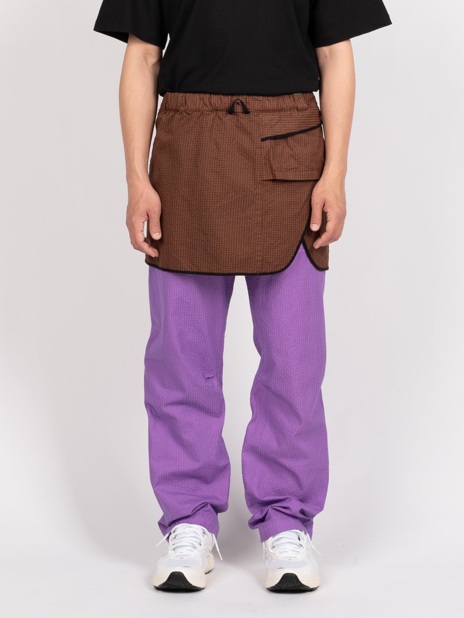 RAYON VERT Track Skirt (Graveyard Brown)