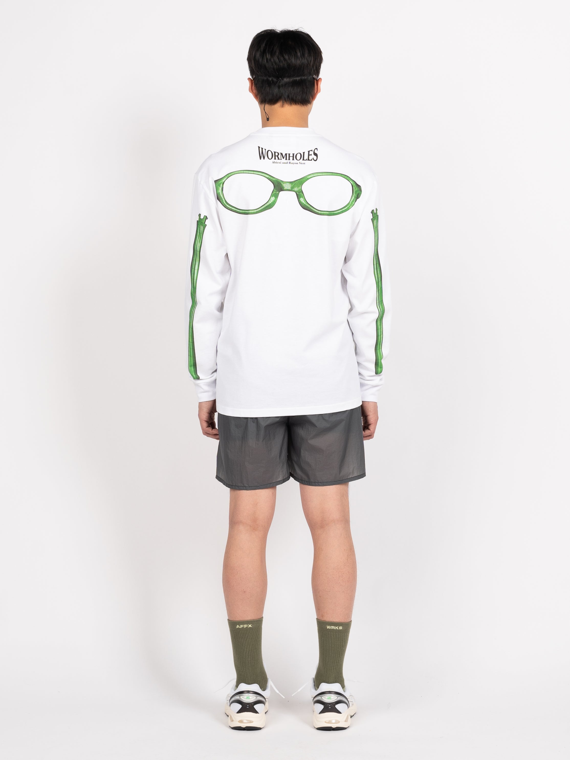 RAYON VERT Wormholes L/S Shirts for COMRADE (White)