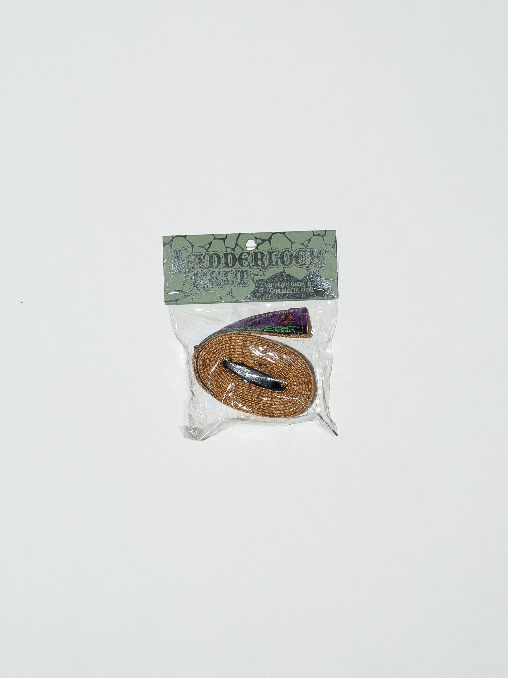 RAYON VERT Ladderlock Rayon Belt 2cm (Double Brown)