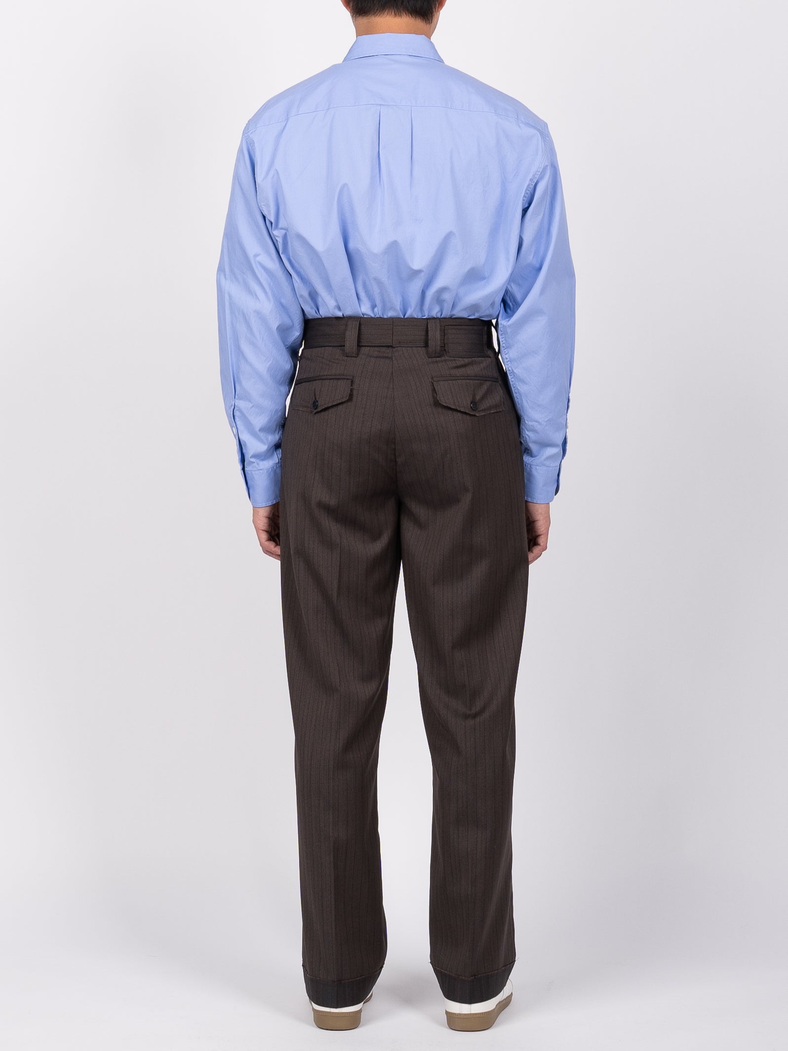 mfpen Patch Trousers (Vintage Pinstripe)
