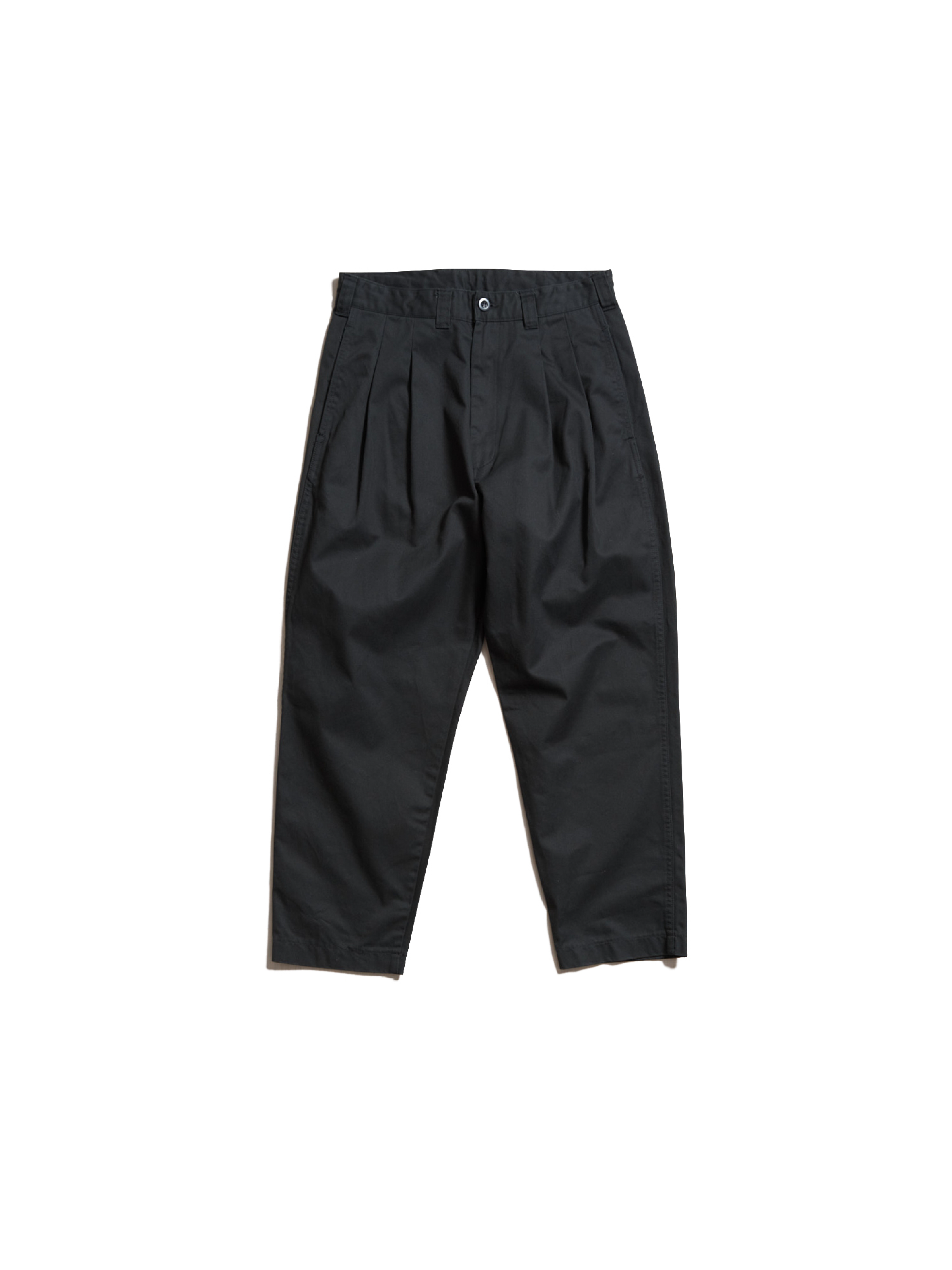 is-ness Wide Chino Pants (Black) | COMRADEHK