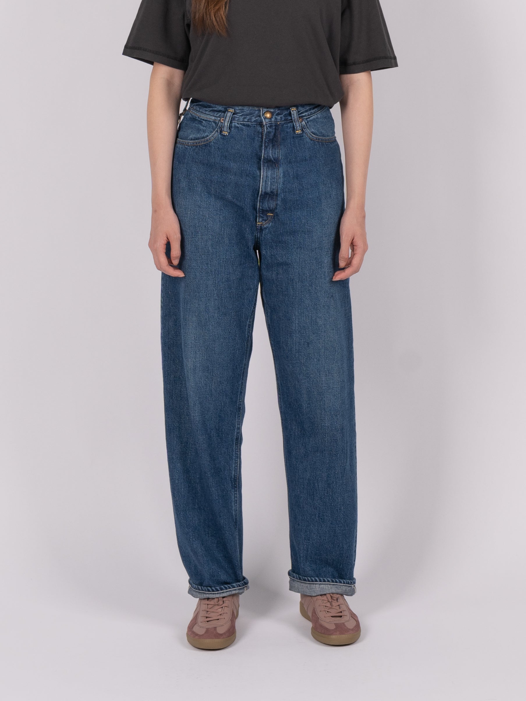 orSlow High Waist Original Selvedge Denim Pants (Denim Used)