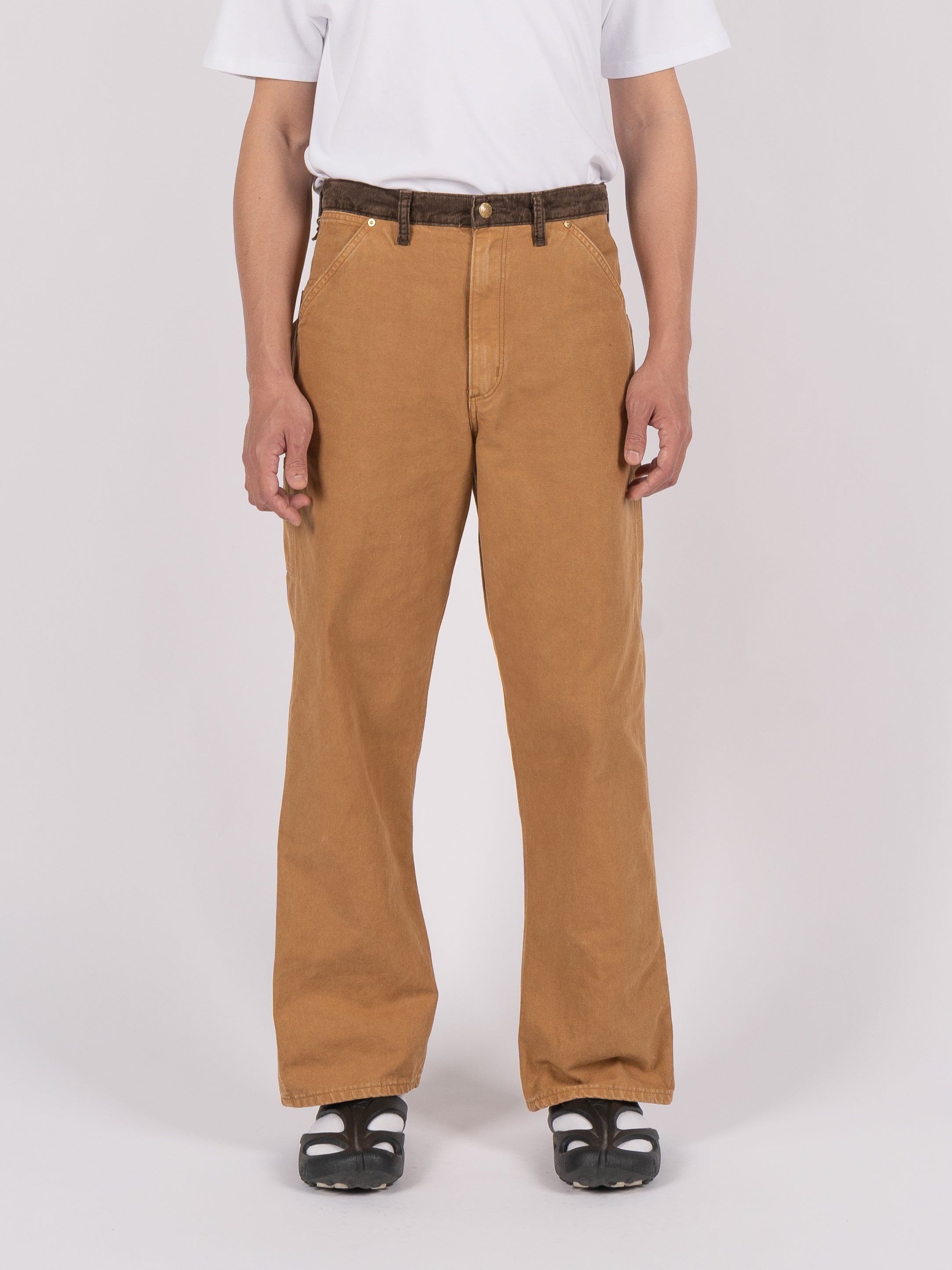 orSlow Two Tone Oxford Painter Pants (Brown)