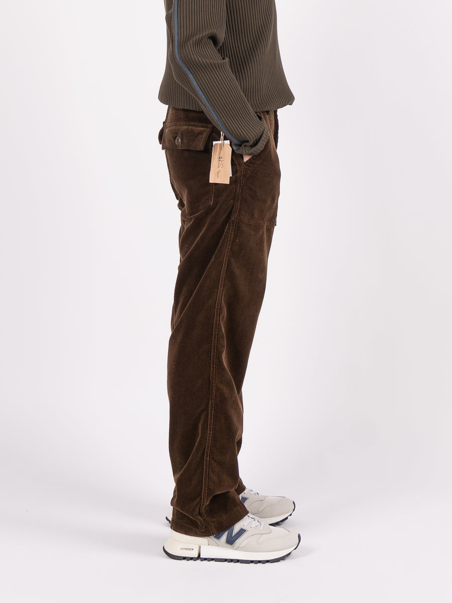 orSlow US Army Fatigue Corduroy Pants (Dark Brown)| COMRADEHK