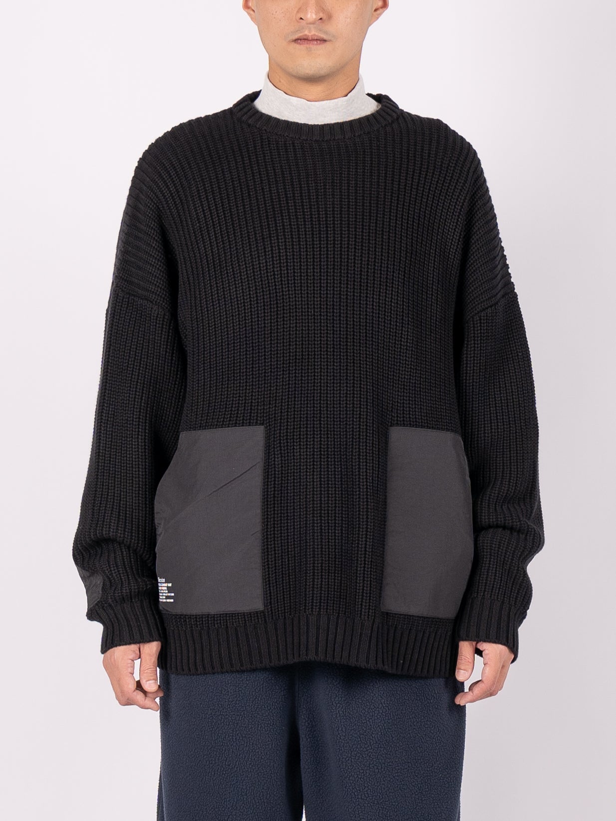 FreshService Crew Neck Combat Knit (Black)| COMRADEHK – COMRADE 