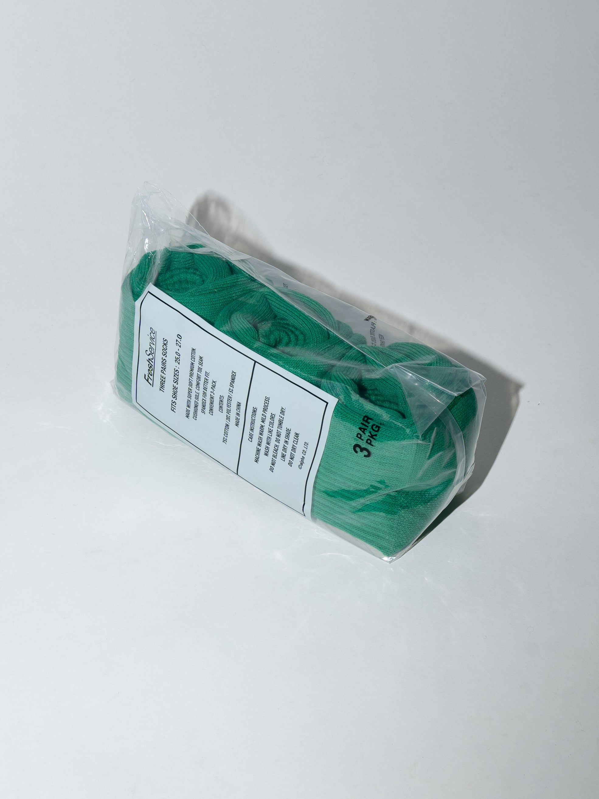 FreshService Original 3-Pack Short Socks (Kelly Green)