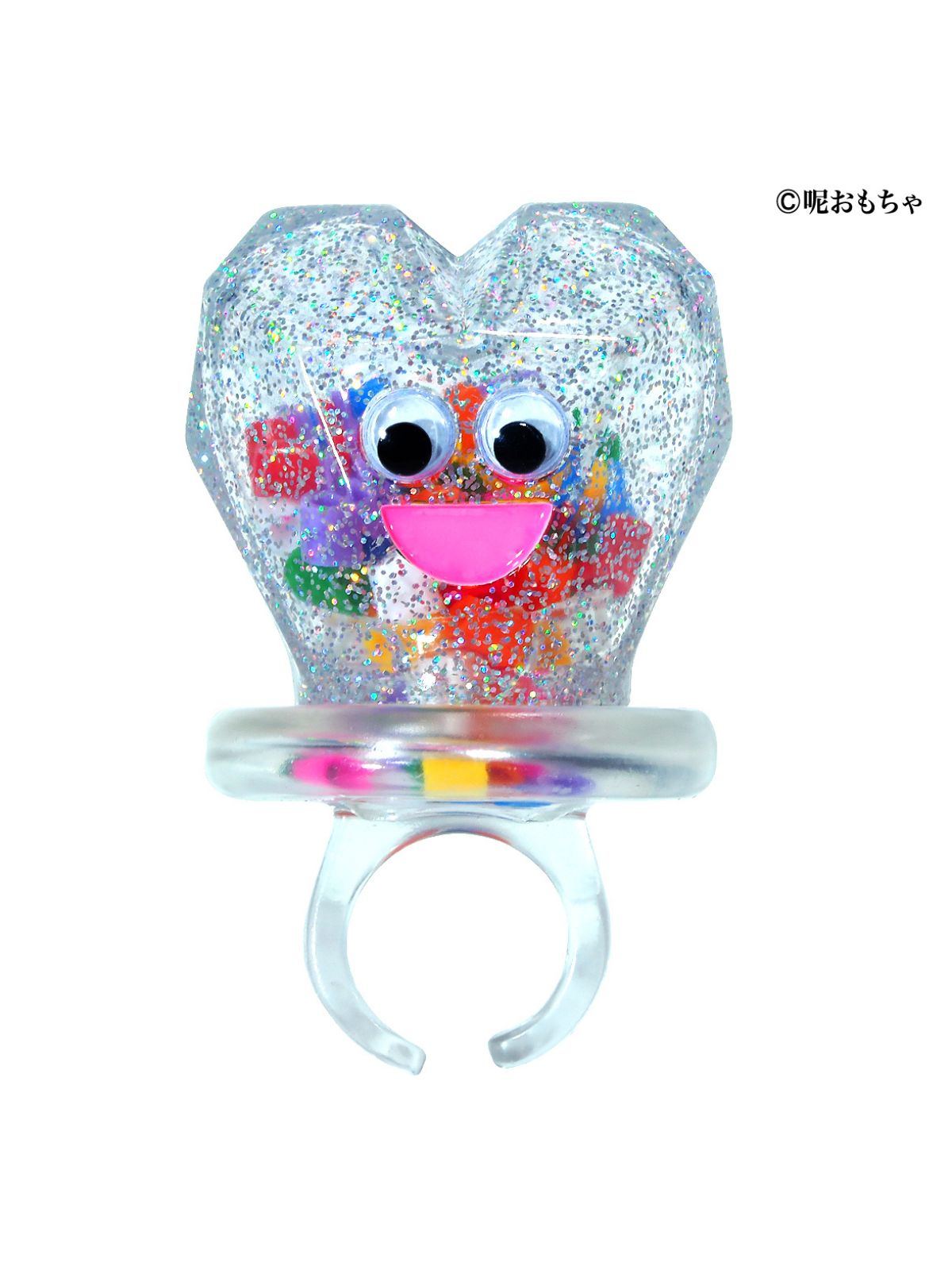 Loveeeeee Candy Rings 2025 - Forever Love - Clear Glitter