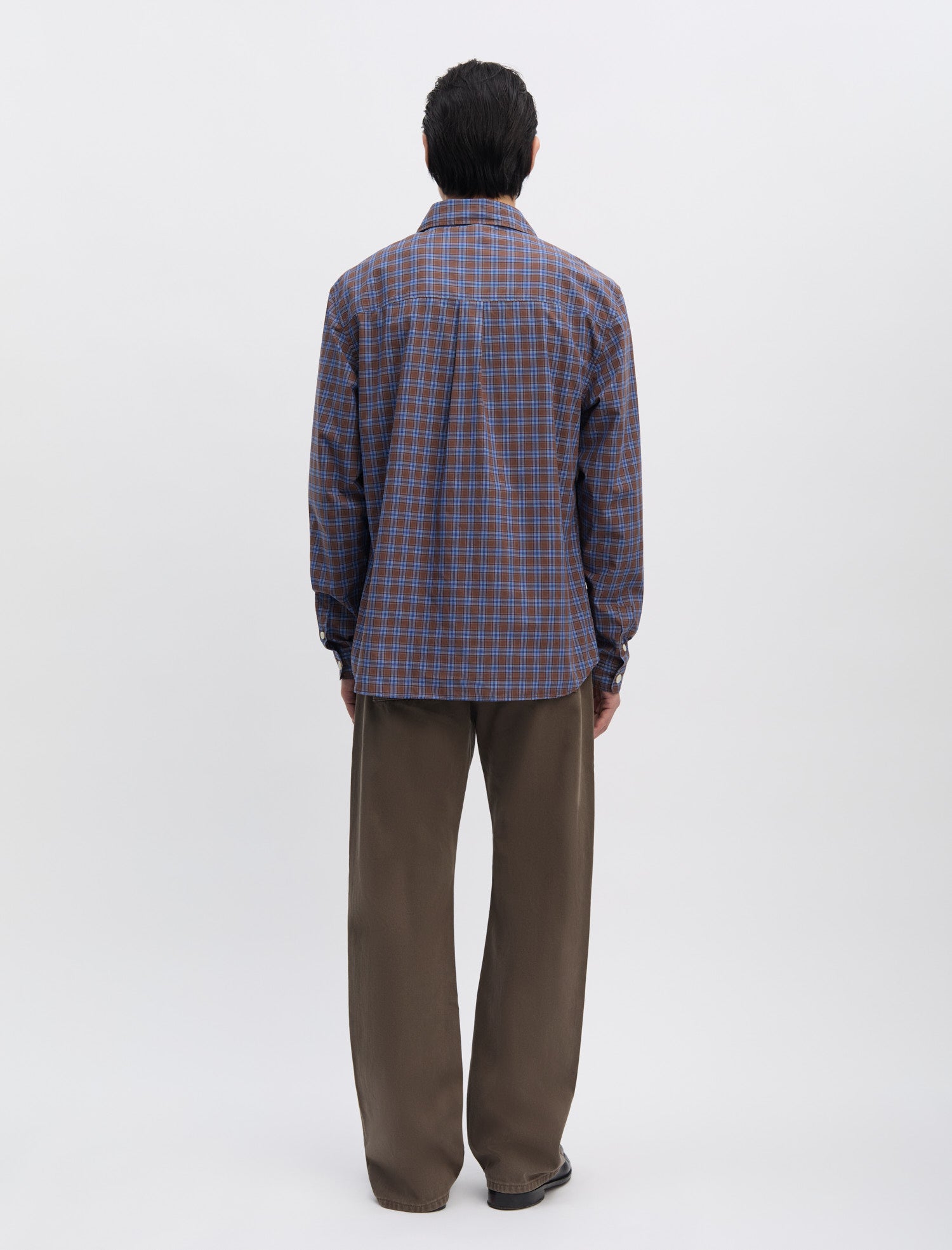 Another Aspect ANOTHER Shirt 4.0 (Brown & Blue Check)