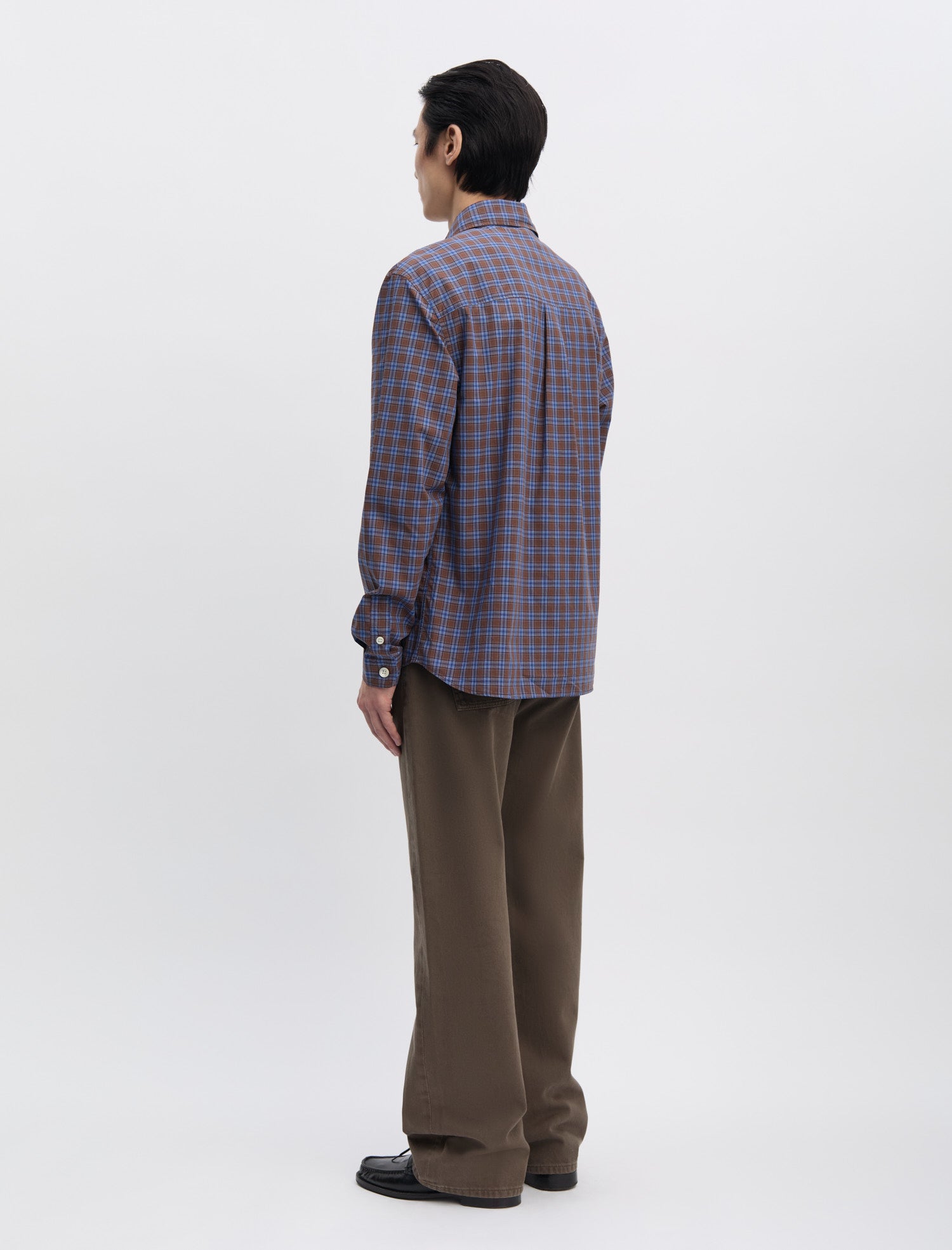 Another Aspect ANOTHER Shirt 4.0 (Brown & Blue Check)