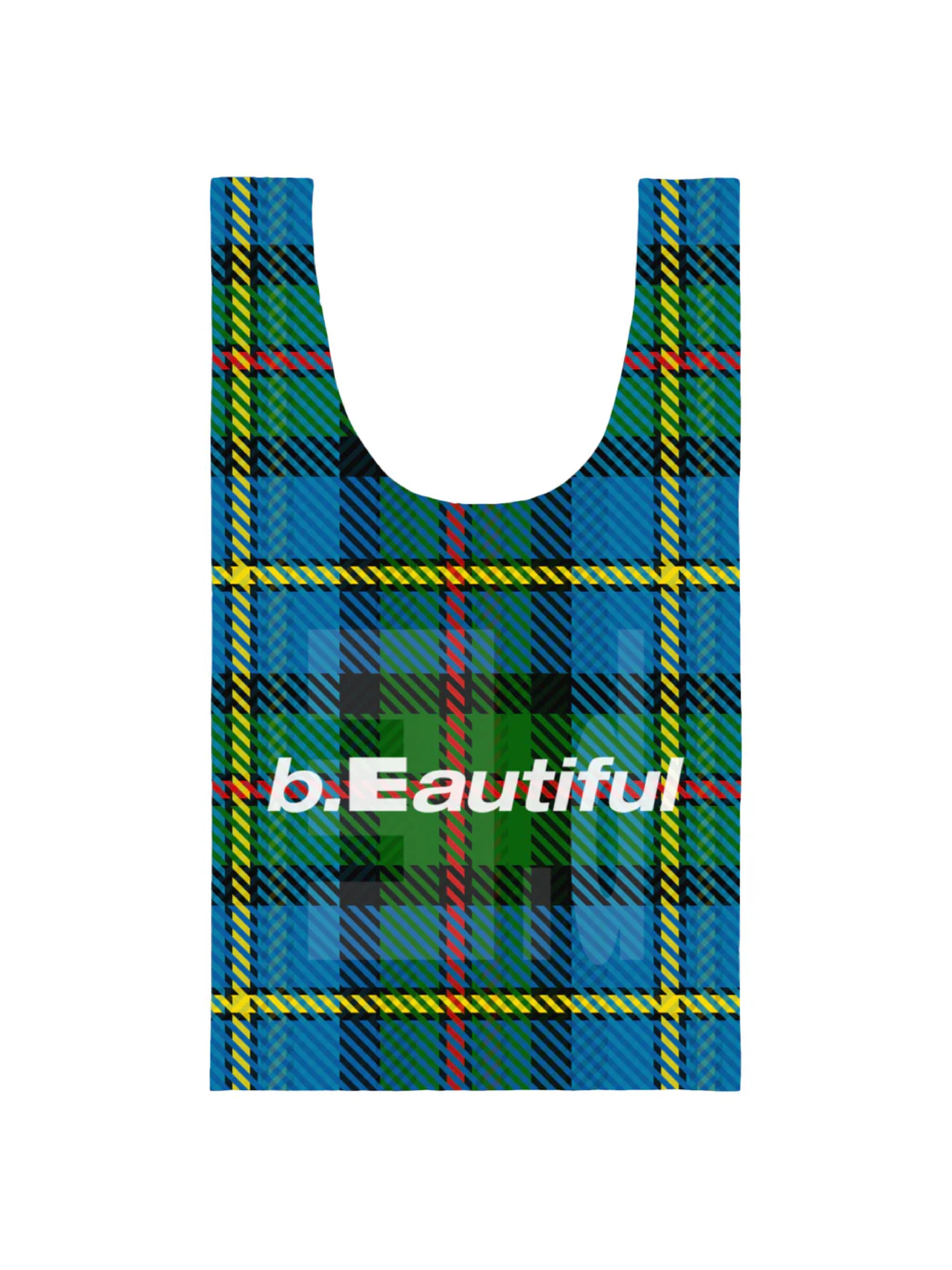 b.Eautiful MacLeod Tartan XL Reusable Bag (Blue / Green)