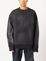 CODA Washed Distressed Aging Sweatshirt (Black)