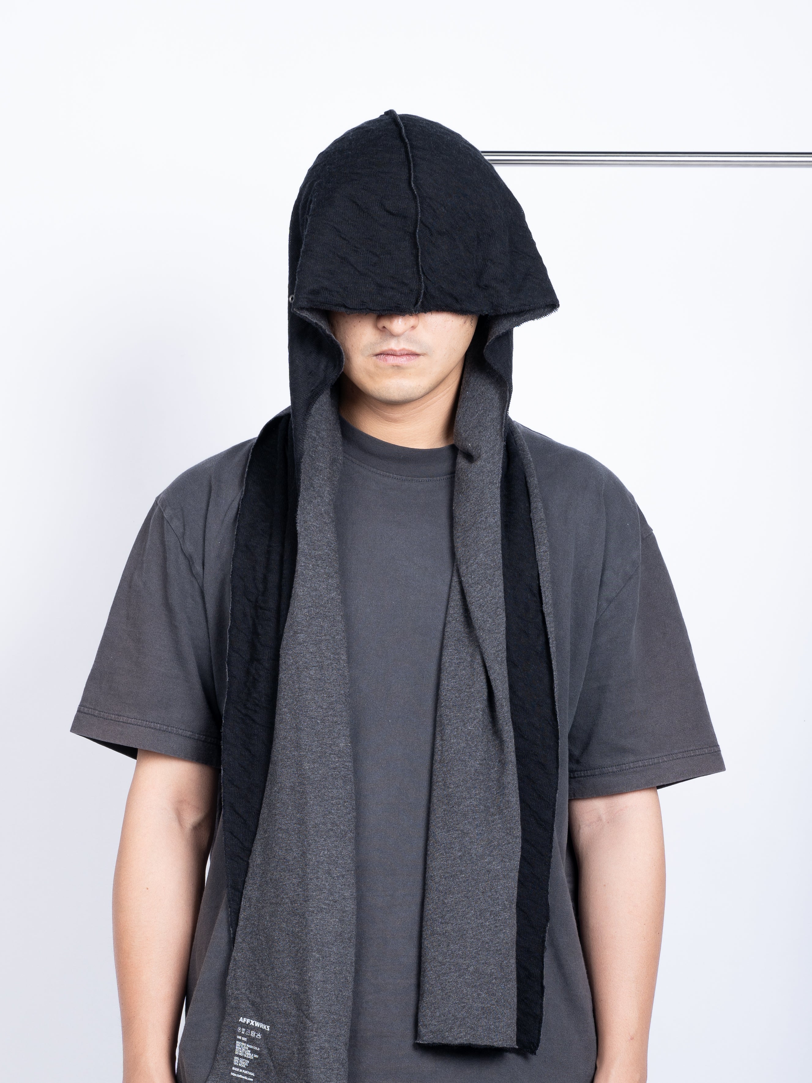 AFFXWRKS Scarf Hood (Black/ Grey)