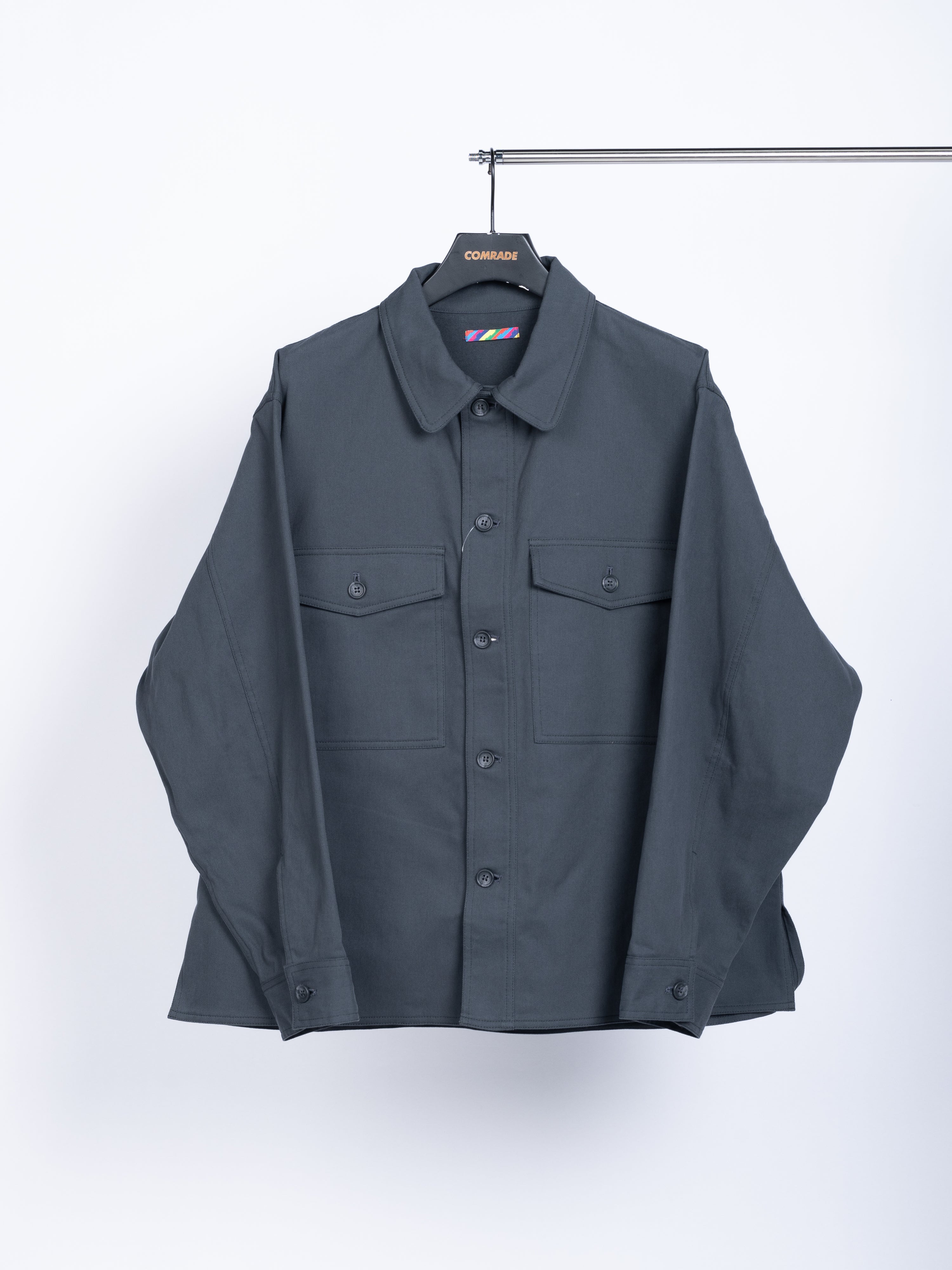 is-ness Kersey Shirt Jacket (Charcoal)