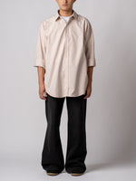 CONICHIWA bonjour Big Nerd Oxford Shirts (Beige)