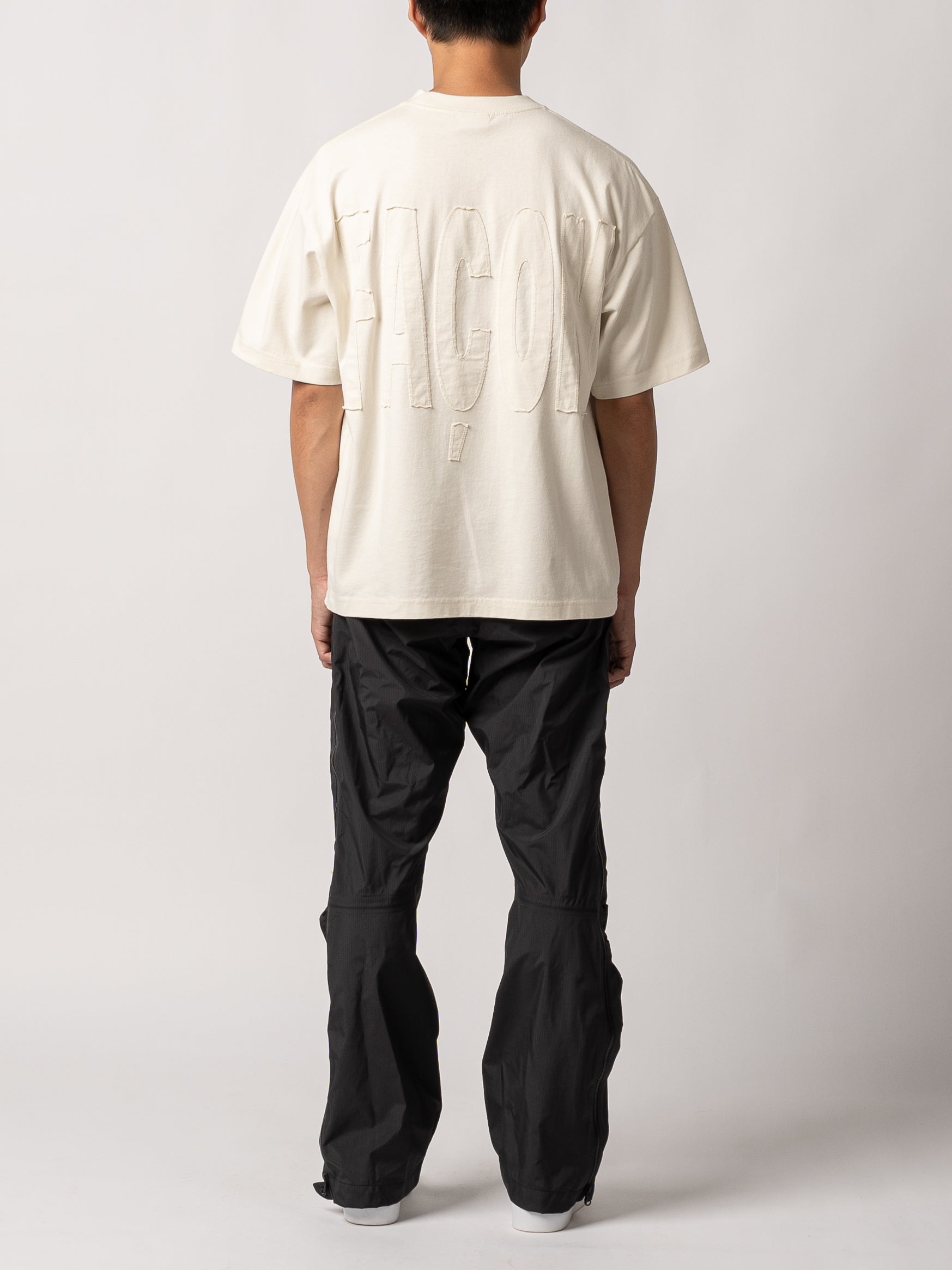 FAÇON Raw Edge Logo Tee (Beige)
