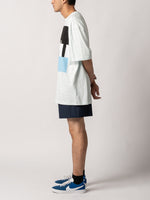 The Trilogy Tapes Block T-shirt (Light Blue)