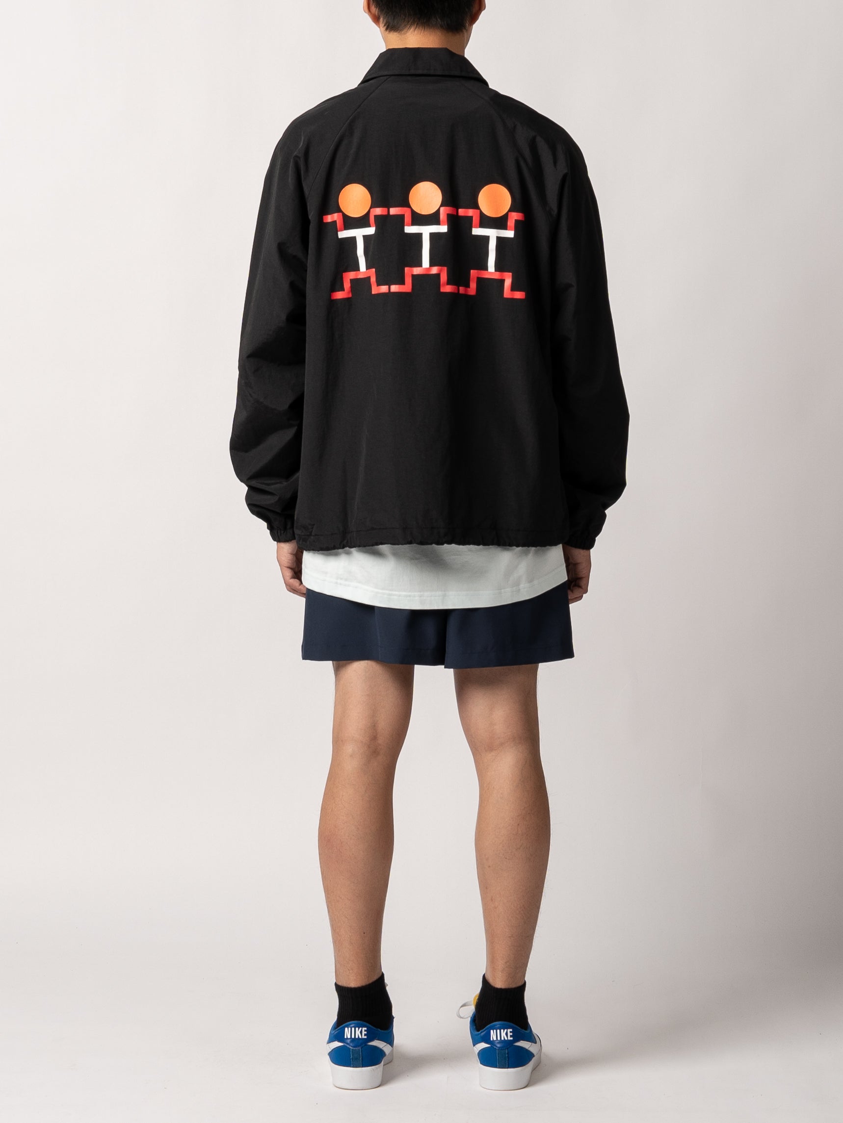 The Trilogy Tapes Three People Coach Jacket (Black)