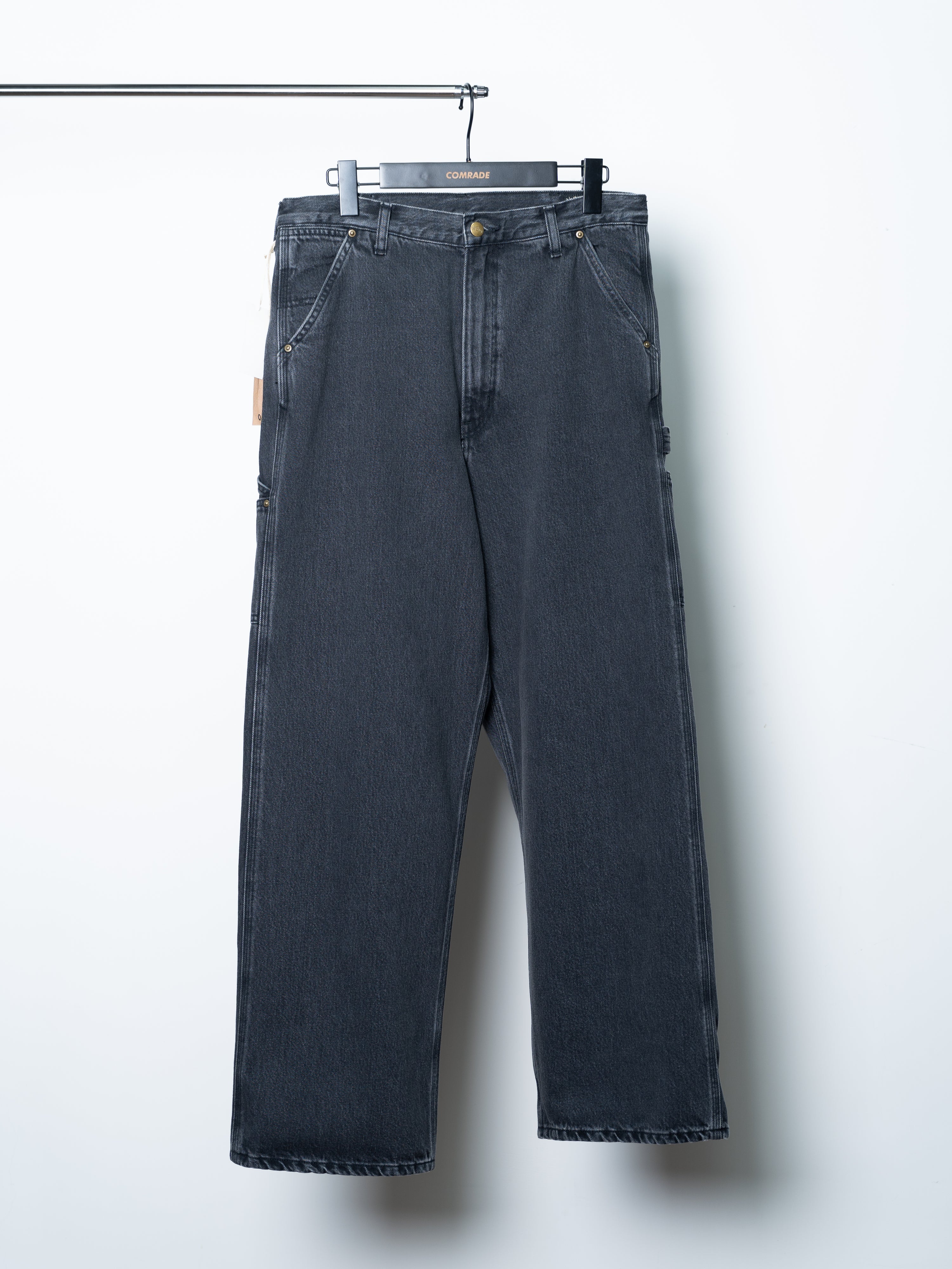 orSlow Dad's Fit Painter Pants (Black Denim Stone)