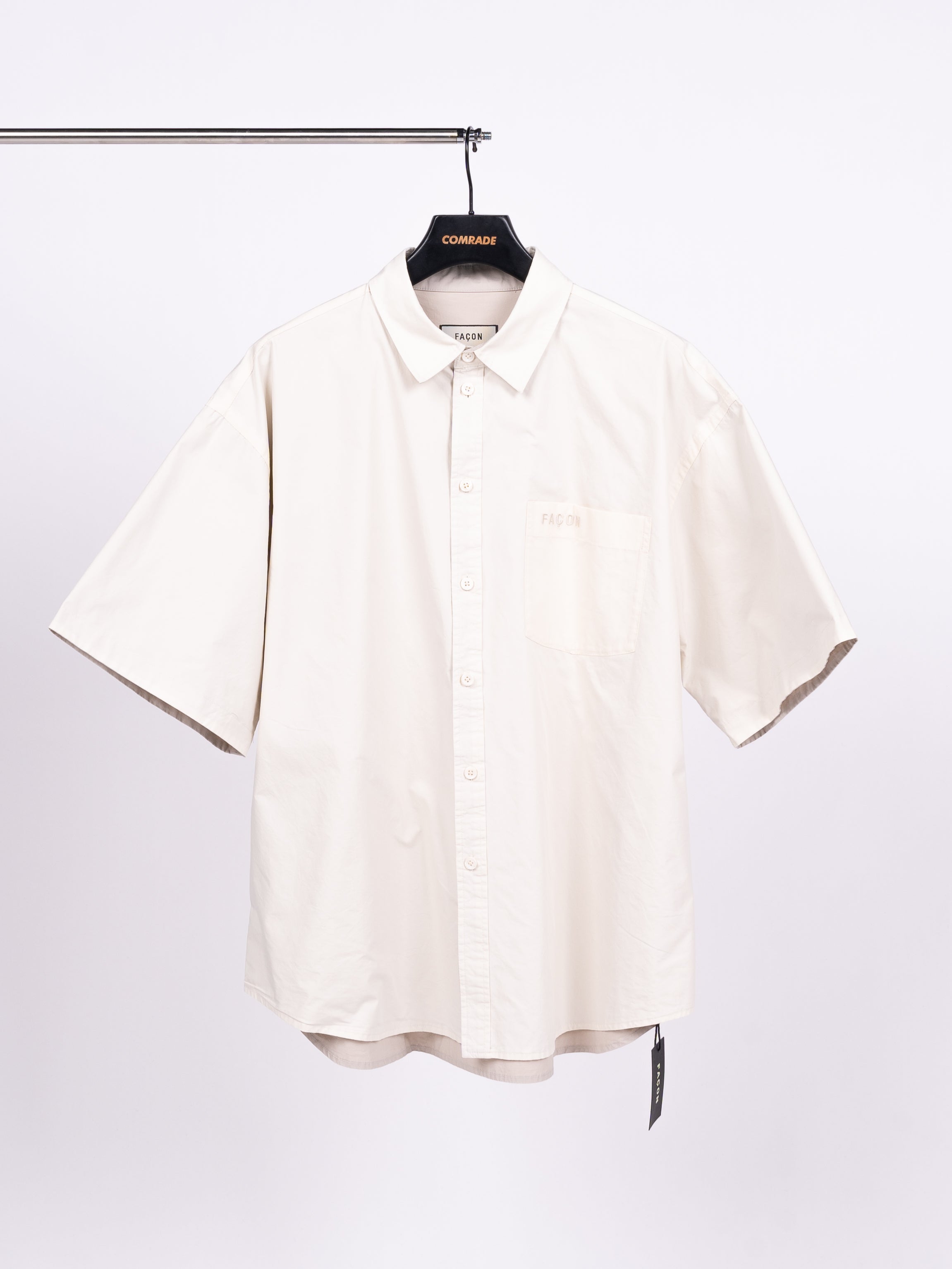 FAÇON Reversible S/S Shirt (Ivory/ Grey)