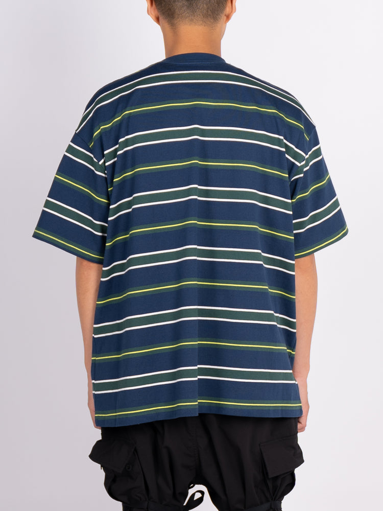 
                
                    Load image into Gallery viewer, FreshService Multi Border S/S Tee (Navy)
                
            