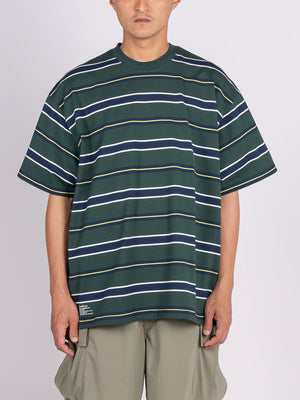 FreshService Multi Border S/S Tee (Green)