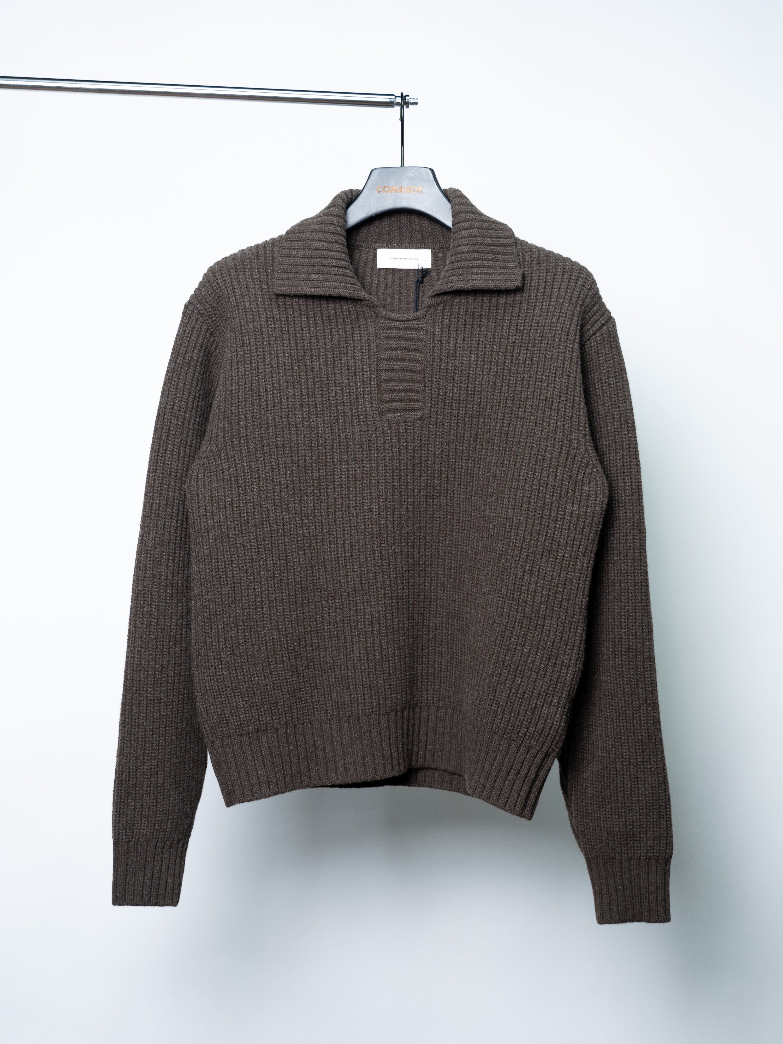 mfpen Collar Sweater (Dark Brown)