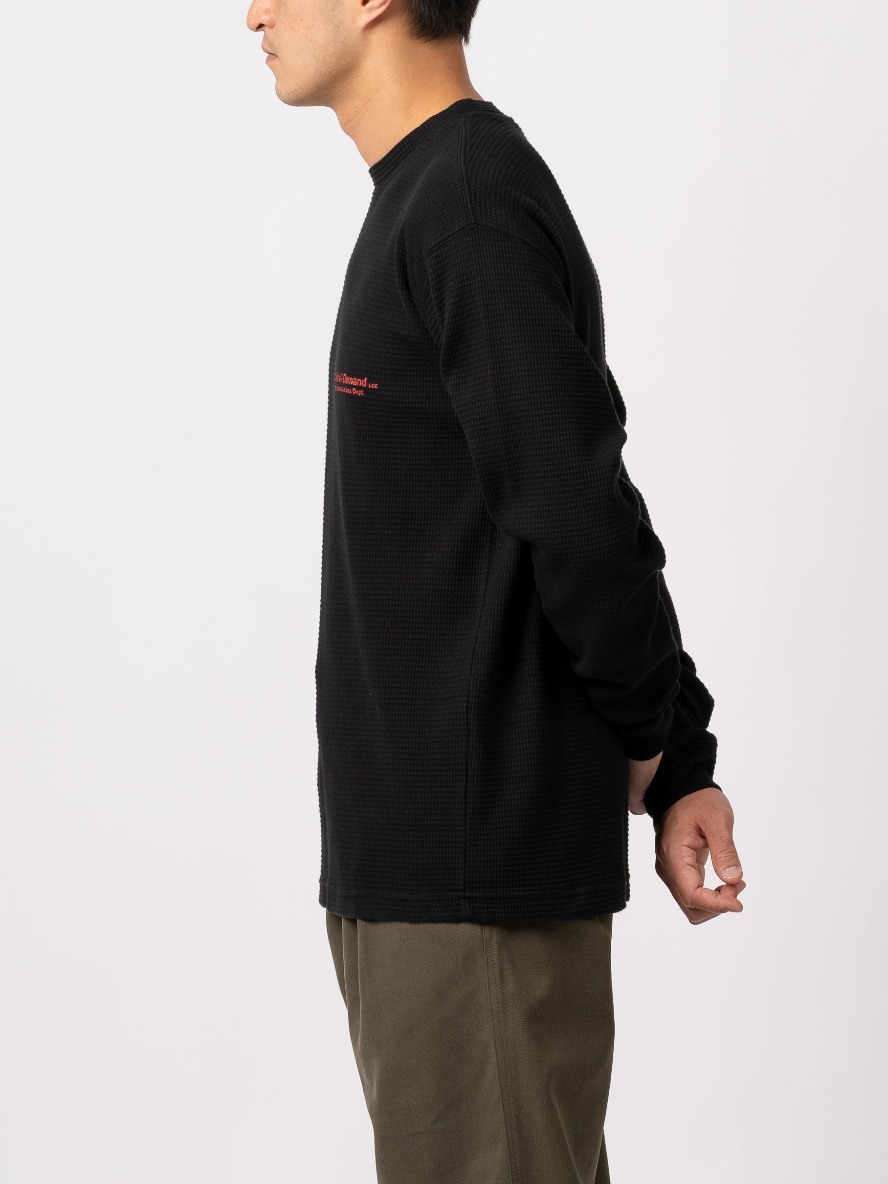 トップス GR10K, 24SS ORIGIN L/S SHIRT BLACK GR10K, 24SS ORIGIN L/S SHIRT BLACK