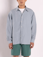 CONICHIWA bonjour Big Nerd Linen Shirts (Sky Blue)