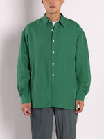 CONICHIWA bonjour Big Nerd Linen Shirts (Green)