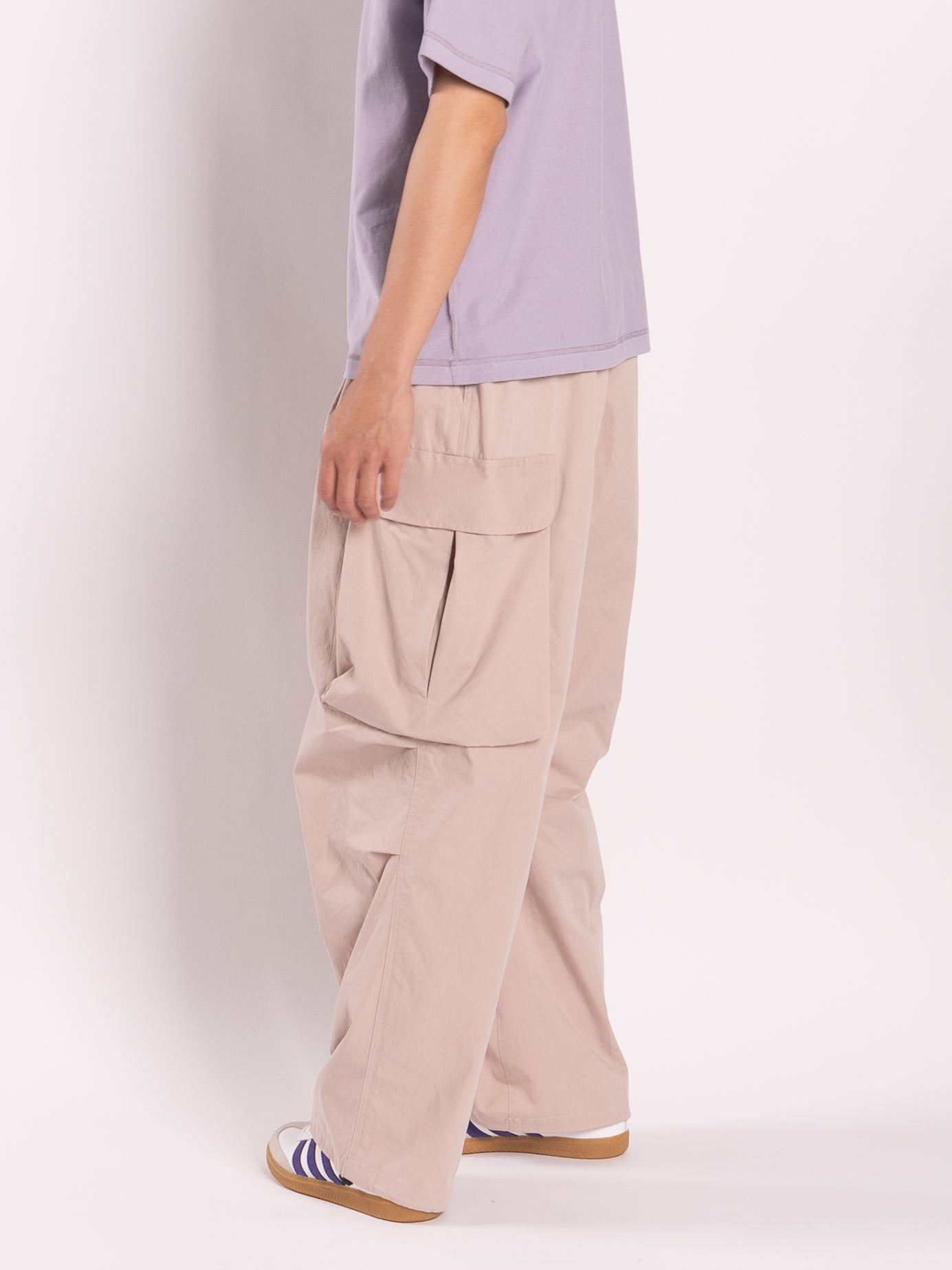 CONICHIWA bonjour Cb Wide Cargo Pants (Light Pink)