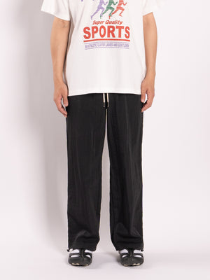 CONICHIWA bonjour Nylon Track Pants (Black)