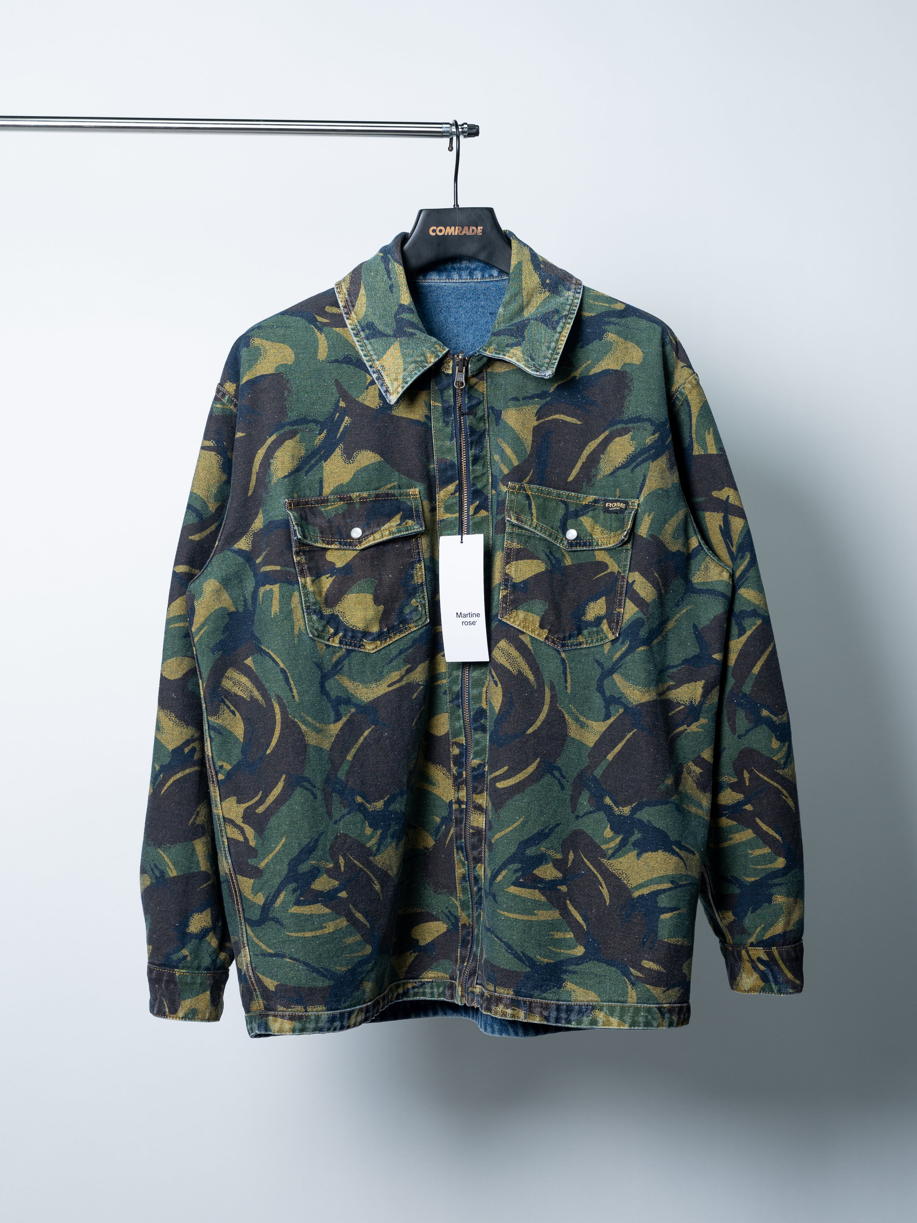 Martine Rose Reversible Camo Shirt (Blue)