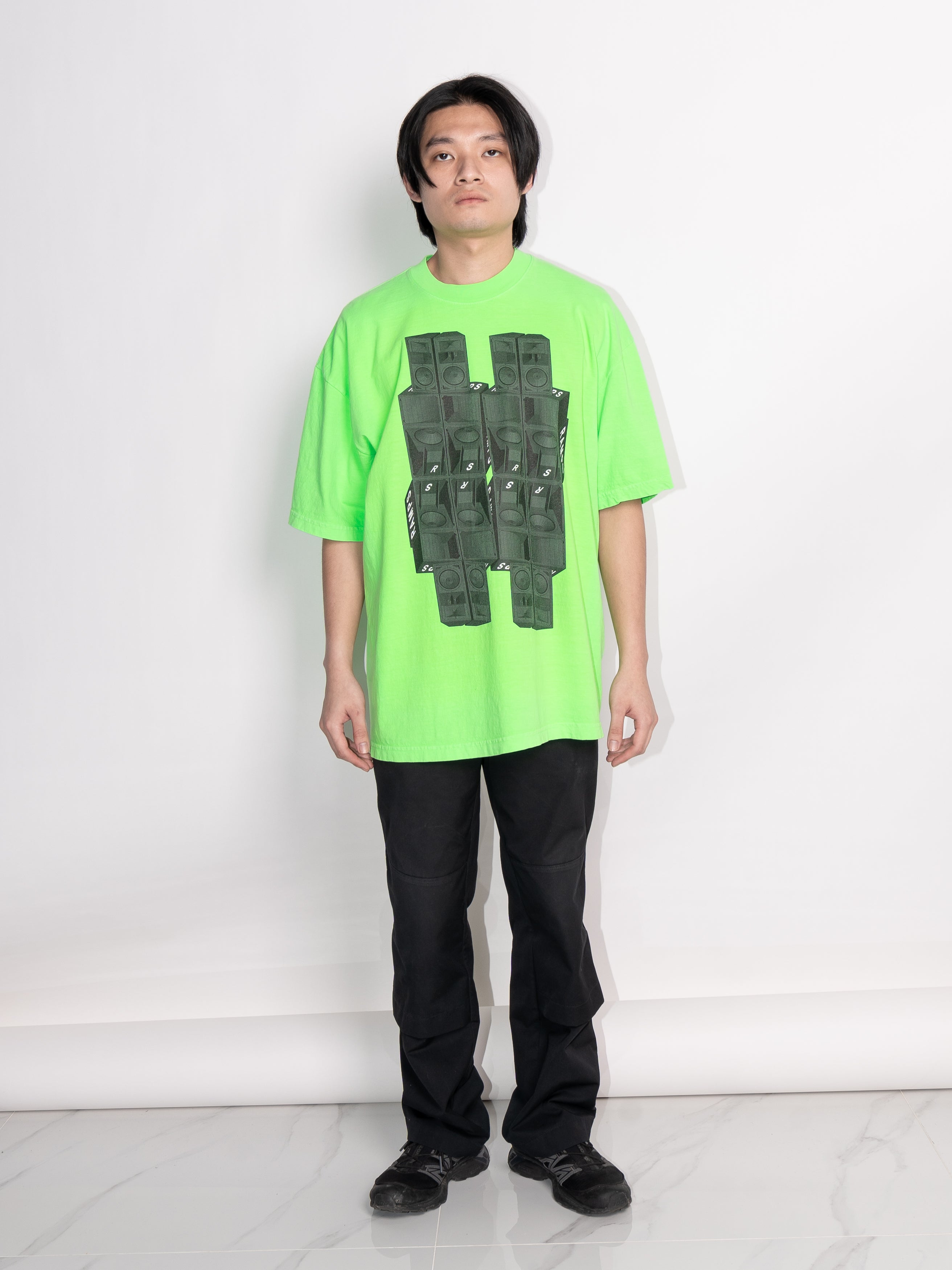 RAMPS Stack S/S Tee (Neon Green)